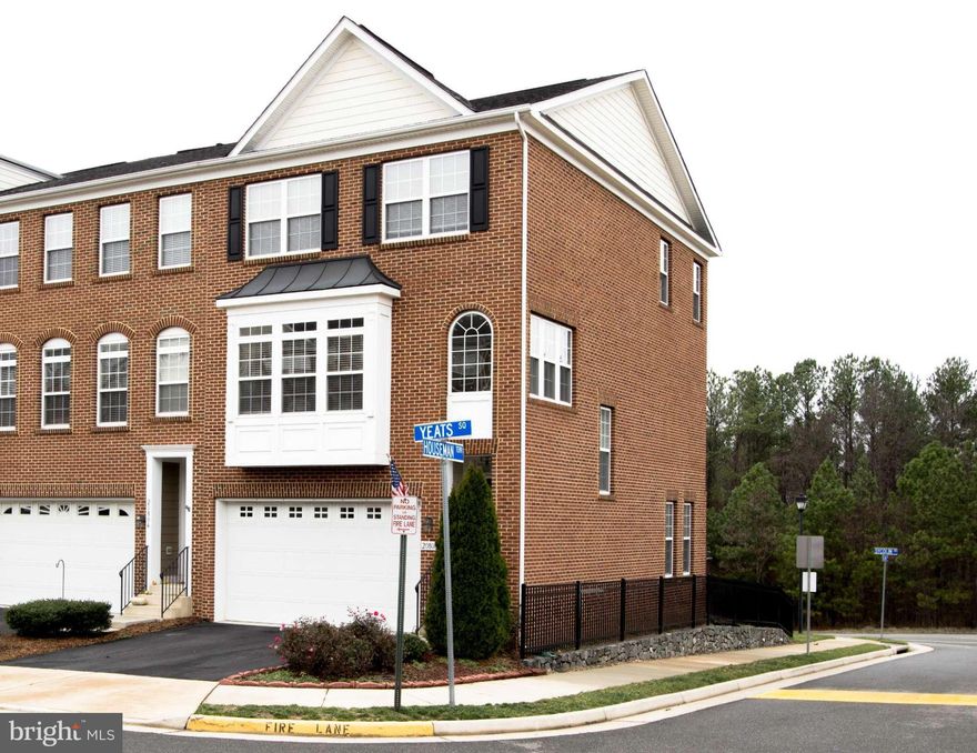 All brick end unit ! Easy access to the Green Way! Finished 3 level, 3 Bd, 2 full and 2 half baths!! This home affords Hardwood, carpet, custom tile and paint ! Gourmet kit w/SS , eat in w/Gas FP !! Upper level affords luxury BR with separate tiled shower !! Family room with deck have wonderful views ! This is ready to occupy ! Opportunity to rent with Option to Purchase !!