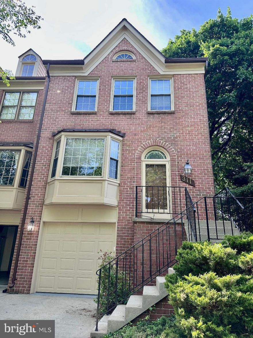 This is a rare opportunity to get in on Courthouse Walk.  The name is indicative of its location --- within a short distance from the Rockville Courthouse (and Rockville Metro).  The property offers 3 bedrooms (a wall will need to replaced between 2nd and 3rd bedroom as well as a new door installation if you need 3 bedrooms) and 2 full and 2 half baths on 3 levels.  The home has been refreshed with new paint, carpeting, refinished hardwood floors on the main level (and hardwood floors on the upper level), a brand new deck, brand new stainless steel appliances in the kitchen, a new garage door and exterior paint, and a newer roof.    The location is amazing and the setting is serene with your backyard overlooking a wooded area. This one is ready to go!  Open Saturday and Sunday 1-3 .  Come on by and check it out.