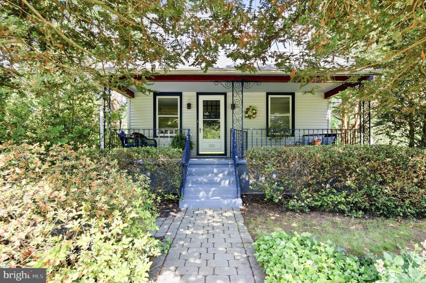Welcome to 322 Cottage Avenue!  This charming 3-bedroom, 2 full bath home offers the perfect blend of character, space and comfort.  Upon arriving at the home, you are greeted by the mature landscaping and extensive hardscaping.  Follow the meandering path to the private front porch, which is the perfect spot to begin your day with a cup of coffee or unwind in the evening.   Once entering through the front door into the living room, you will notice the original charm of this 1915 home, with its hardwood floors and molding.  Directly off the living room are beautiful double doors which once opened, take you to an enclosed office space.  Continue down the hallway to find a generously sized full bath, complete with cabinetry to store toiletries and linens.  Moving on to the light-filled dining room which boasts built in corner cabinets and a beautiful stained-glass chandelier.  This room is conveniently connected to the gorgeous kitchen with its cherry cabinets, dreamy soapstone countertops and generous cabinet space.  The cherry on the top of this first floor is the expansive family room, complete with a wood burning fireplace and radiant heated floors to take off the morning chill.  This room is the perfect space to comfortably entertain family and friends.  Travel to the second floor, which received new carpet (5/2026), and you'll find the oversized light-filled primary bedroom which provides generous closet space.  The two additional bedrooms on this floor provide ample closet space as well.  The hall bath is conveniently located at the top of the steps and rounds out this floor.  Step outside through the rear patio doors to find your private oasis which offers endless possibilities for entertaining and gardening.  A two-tier deck overlooks the beautiful water feature and provides a relaxing environment for your enjoyment.   The fully fenced yard will provide security for pets and children.  The oversized two car garage, with electricity, is the perfect spot for the car enthusiast or woodworker.  With a newer roof (2020),  newer 3-zoned furnace (2011), hot water heater (2026), basement waterproofing (2026) and fresh paint throughout,  this home provides peace of mind and comfort in a beautiful package.  Close to shopping, schools within the Hatboro Horsham District and major highways you'll want to make your showing appointment today!