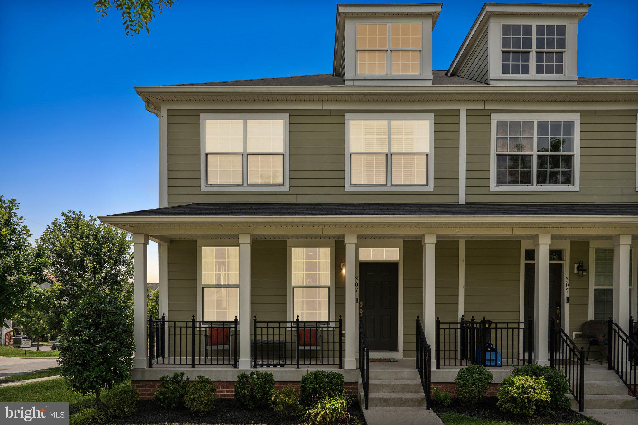 Built in 2015 and thoughtfully updated, this spacious 4-bedroom, 3.5-bath semi-detached home in the Uplands community offers a flexible floor plan, modern finishes, and the kind of turnkey convenience today’s buyers love. Located on a quiet street with great curb appeal, 307 Old Frederick Mews welcomes you with a charming front porch and a layout designed for comfortable everyday living. Step inside to find brand new LVP flooring, tons of natural light, and an open-concept main level with a spacious living room, dining area, and kitchen built for entertaining. The kitchen features stainless steel appliances, a center island, granite counters, and direct access to a private deck that is perfect for your morning coffee. Upstairs, you’ll find three generously sized bedrooms, including a spacious primary suite with a custom walk-in closet and full bath featuring a soaking tub, double vanity, and separate shower. A full hallway bathroom and upstairs laundry add even more convenience for busy households. Downstairs, the fully finished lower level offers a versatile fourth bedroom, another full bath, a second living area, and a dry bar. This space is ideal for guests, extended family, or a home office setup. A brand-new HVAC system and easy-to-maintain Hardiplank siding make this home as efficient as it is stylish. A detached 2-car garage, upgraded lighting, neutral paint tones, and plenty of storage round out the list of features. Offering a spacious and well-designed layout across all three levels, this is the kind of home that grows with you. Tucked just minutes from commuter routes, parks, and local amenities, this home checks all the boxes for growing families or buyers looking for low-maintenance living in a modern build. Don’t miss your chance...schedule your showing today!