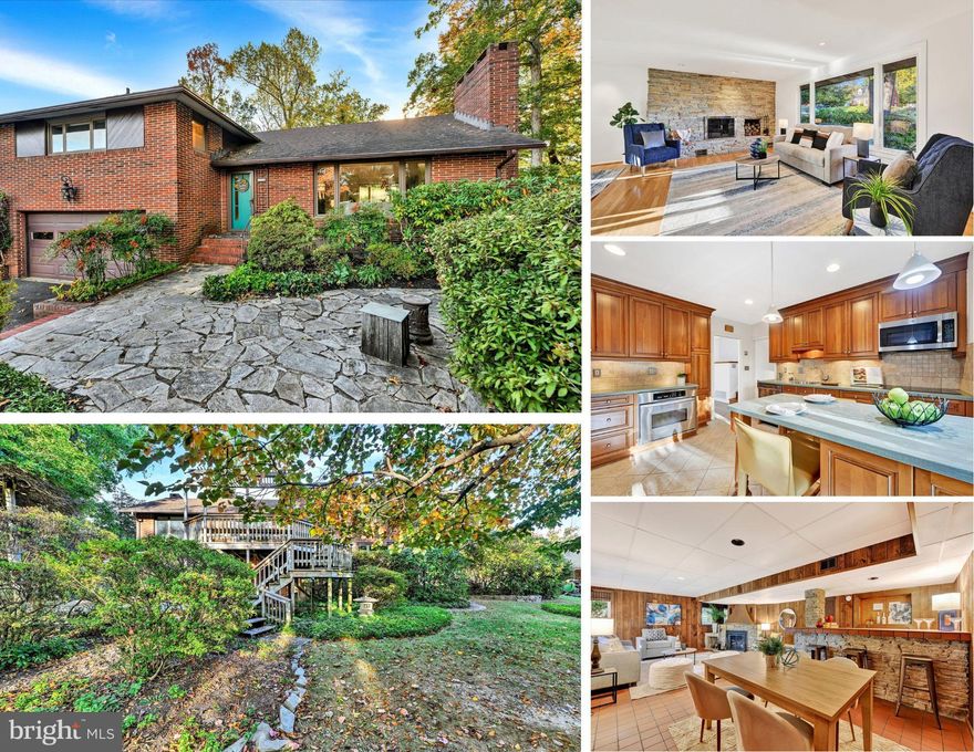 ✨ BEST & FINAL OFFERS DUE AT 4 P.M. 10/23/25 (ANSWER/DECISION EXPECTED BY END OF BUSINESS ON 10/24/25).  ✨  A Glenmill Estates Treasure in Carney
Step into a home that feels both timeless and unique—this charming 4-level split has a personality all its own. 🌳Nestled among lush gardens on an expansive 1/2 acre lot, the house greets you with curb appeal, thoughtful updates, and space designed for both everyday living and memorable gatherings.

Inside, the heart of the home shines with gorgeous hardwood floors flowing through the main and upper levels. 🍳The updated kitchen, complete with a spacious island and sleek appliances, blends modern flair with warmth—perfect for morning coffee or weekend entertaining. The adjoining living and dining spaces are anchored by a Butler Stone fireplace🔥, creating a cozy setting when the seasons change.

Upstairs, you’ll find something special: two primary suites with plenty of storage—a rare feature that offers flexibility for multi-generational living or a private guest retreat. 🧺 the hidden (in the right medicine cabinet) laundry chute in the rear suite makes laundry a breeze.

📦Stairs lead to the attic, providing extra storage that every homeowner dreams of.

On the garage entry level, a third bedroom/bonus room and powder room make hosting effortless, while the lower level family room invites relaxation with a second Butler Stone fireplace, a bar, and a large picture window overlooking the gardens. From here, step outside to the walkout level and discover the beautifully landscaped yard, complete with a two-tier deck with built-in seating—a true outdoor oasis.

Practicality meets convenience with a two-car garage🚗 and a spacious utility room offering plenty of storage. Everywhere you look, this home is infused with thoughtful details and craftsmanship.

This is not just a house—it’s a lifestyle. From the garden views to the inviting fireplaces, from the flexibility of dual suites to the seamless indoor-outdoor living, this Glenmill Estates home is one you need to experience in person to fully appreciate.

Exterior & Grounds
– Landscape pruning & tree removal – 2025
– Deck – 2023
– Driveway – 2000
– Exterior path lights – 2002
– Storm door – 2016
– Anderson Windows 

Roofing & Structure
– Roof by Brothers (30-year warranty) – 2007
 – Powered fan roof vent
 – 2 pipe collars
– Chimney inspected & serviced – 2018

Systems & Utilities
– Oil tank removed – 2009
– New oil tank – 2008
– Power venting 
– Carrier HVAC (split system condenser/furnace) – 1998
– Electric panel – 1998
– Sump pump (pit 1993) – Replaced 2011

Interior Finishes
– Wood floors – 1995
– Kitchen floors – 1993

Appliances
– GE Profile microwave – 2022
– Washing machine – 2022
– Dishwasher – 2023
– KitchenAid electric convection oven 

– Kenwood Kitchens custom bath ($27k) – 2018