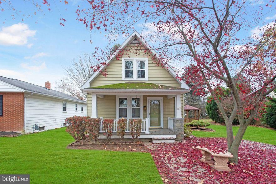 Adorable cape cod home on a tree lined street in ideal location, close to schools, shopping and restaurants.  The cute front porch welcomes you home.  Step inside and fall in love with all of the character and charm this home has to offer, starting with the partially open staircase.  The living room is huge and can fit lots of furniture.  Next is the formal dining room with hardwood floors that leads to the kitchen with all of the appliances staying and a big walk in pantry for extra storage.  Upstairs there are 2 big bedrooms, both with hardwood floors, and the full bath has a tub shower.  Out back there is a beautiful, level, yard with a gazebo, she/he shed and a storage shed.  This cutie is in great condition and with some updates, it could become the home you've been waiting for.