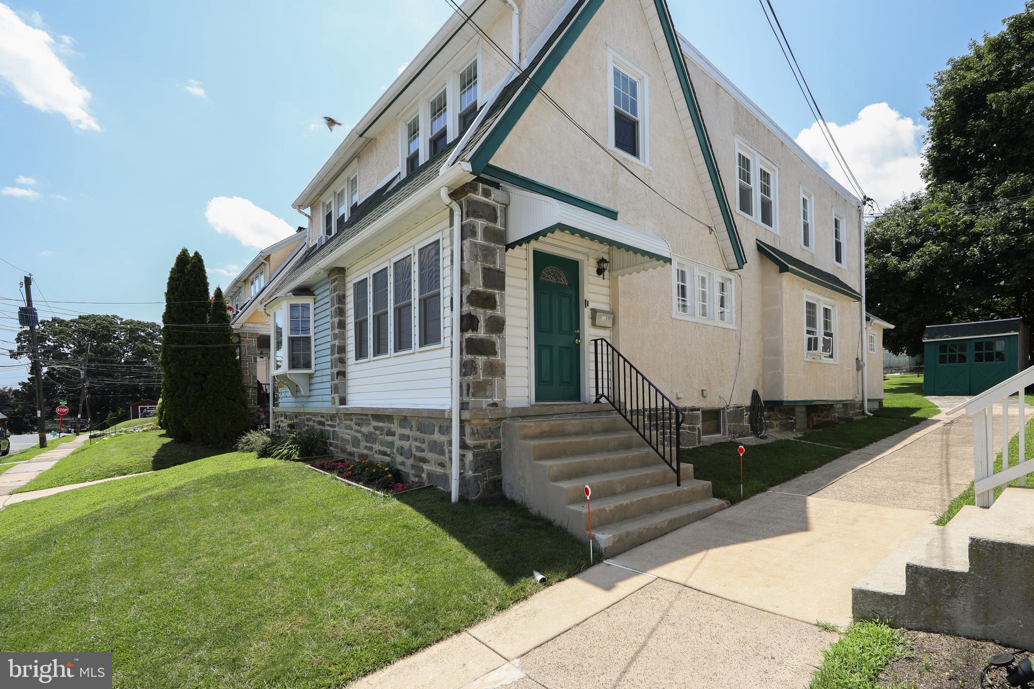 Knock, knock… your opportunity awaits! If you're looking for affordability paired with move-in condition, this meticulously maintained home in the heart of Clifton Heights Borough delivers. Featuring an updated kitchen and newer mechanical systems, this charming home is also just a stone’s throw from the brand-new Upper Darby Middle School, currently under construction. From the curb, you'll be impressed by the well-kept exterior. Step up to the enclosed front porch, which offers additional living space during the milder seasons. Inside, the formal living room welcomes you with a decorative (capped) faux fireplace, adding character and charm, and flows seamlessly into a spacious dining room. At the rear, the beautifully updated 2025 kitchen boasts generous cabinet and counter space, gas cooking, and access to both a rear mudroom and the backyard (yard ends at the garage. It does not extend beyond).
Upstairs, the second floor features three traditional bedrooms with hardwood flooring and ample closet space, along with a hall bath that showcases timeless black and white ceramic tile from nearly a century ago. The basement, while unfinished, provides excellent storage potential, laundry facilities, mechanical systems, and walk-out access to the rear yard through a bilco door.
Additional features include a detached garage, a recently sealed and coated flat roof with custom cap fascia and aluminum capping (2024), shingle roof (2020), new main electrical service drop and panel (2025), a high-efficiency Weil McLain boiler (2022), replacement windows, and a gas water heater (2023). The location offers excellent walkability to schools, public transportation, Wawa, places of worship, a variety of local shops and amenities, as well as easy access to Philadelphia, the Airport, and more. This is a rare opportunity to own a move-in-ready home in a convenient location with long-term value. Enjoy the virtual tour before your private tour!