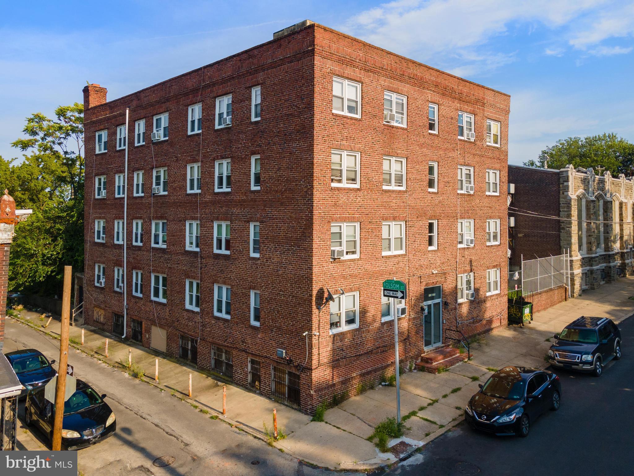 449-55 N 50th Street is a large RM-2 Zoned building in West Philadelphia. This property is located 3 blocks north of market and a ten minute walk to Karabots Pediatric Care Center as well as a 10 minute drive to University City. This property is 18,000 SF with 20 1 bedroom units and 4 Studios. The average rent is currently $780 a month. There are 4 units left to renovate. The newly renovated units bring in $800-$875 a month. The effective rent is currently $17,293.33 a month with one vacant unit (Currently pending applications) . There is an option to add an addition 2 units along with a laundry room in the basement.