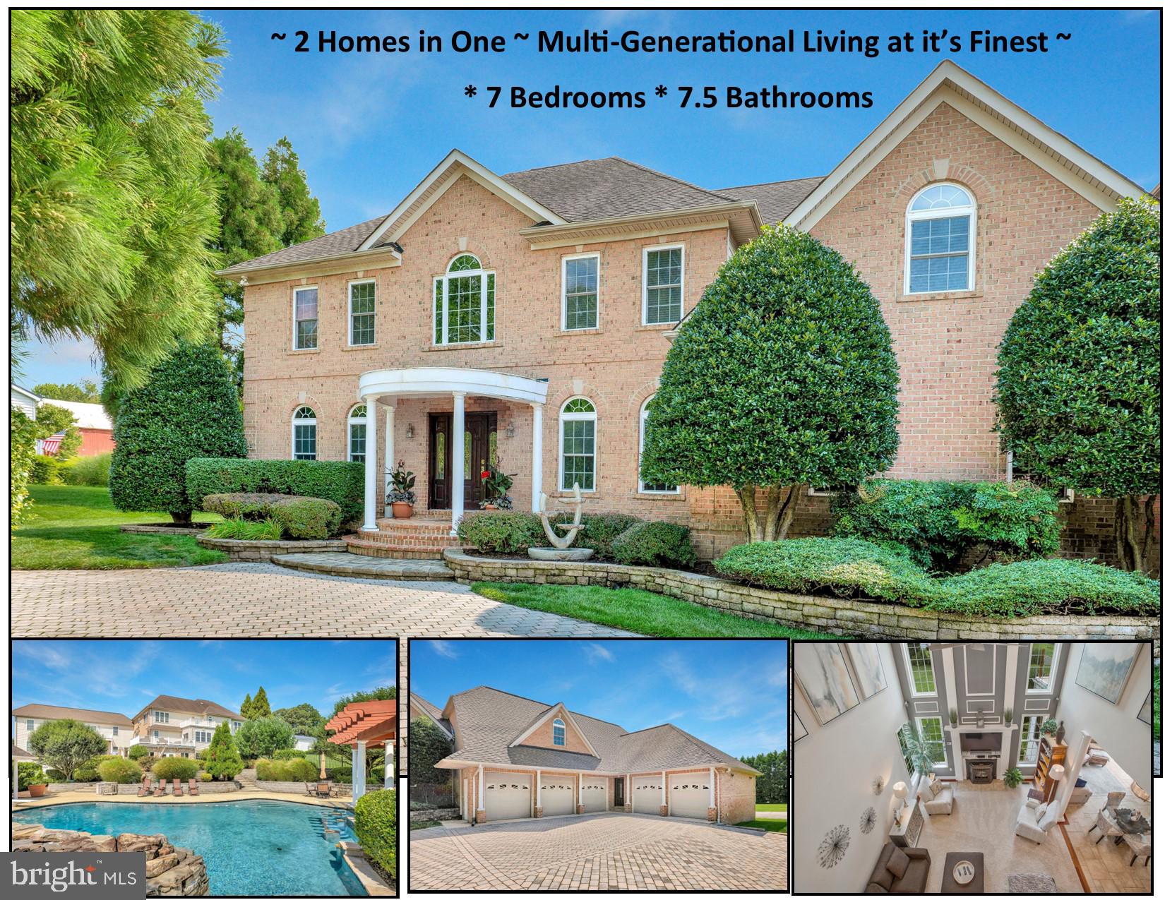 Be prepared to TAKE YOUR TIME touring this Captivating Home. You won't want to miss a thing !! ...from the Lush Landscaped lawn with SPRINKLER SYSTEM to the CHIC 300 BOTTLE WINECELLAR * This home has EVERY FEATURE any buyer could be looking for * You won't see every thing listed here YOU HAVE TO COME SEE FOR YOURSELF * The light filled 2 story ITALIAN MARBLE Foyer will impress your most discerning buyers! There is space and something for EVERYONE * You saw correctly 7 BEDROOMS * 7.5 BATHROOMS * 3 KITCHENS * In Law or rental Apartment for ANYONE * INTERIOR BREEZEWAY * This ENORMOUS HOME offers a SECOND living quarter COMPLETE w/ 2 Bedrooms * 2 Bathrooms * Kitchen with the finest Finishes * Can be for Inlaws * Visitors or Rental * THEATRE ROOM * 5 DECKS/PATIO * GRAND HEATED CUSTOM GUNITE POOL with WATERFALL is complete with SWIM UP BAR * BARTENDER PIT and UNDERWATER bar stools * GYM * 6 PERSON HOT TUB * SAUNA (Negotiable) * WAIT FOR IT. . . GOLF SIMULATION ROOM * HALF COURT LIGHTED SPORT COURT * 3 CAR CLIMATE CONTROLLED GARAGE and ADDITIONAL 2 CAR GARAGE makes 5! 3 Fireplaces * Brazilian Cherry Floors * Granite * PRIMARY BATH offers Jetted Jacuzzi Tub and Steam Sauna shower * If you've ever thought of it, it's in this home JUST WAITING FOR YOU * ORIGINAL OWNERS have taken great care of this home * JUST OFF RT 4 in NORTH DUNKIRK this is an EASY COMMUTE to JT BASE ANDREWS * ANNAPOLIS * DC and Baltimore