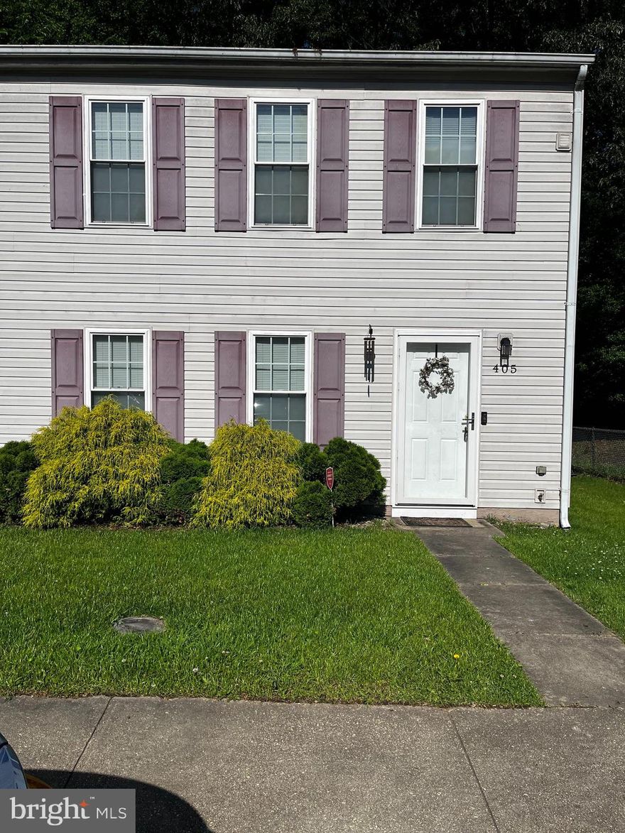 Nice end unit townhome in the town of La Plata.  Minutes for all stores.  This 3 bedroom, one bath townhome is very nice.  Living Room, Dining and Nice Size Kitchen.  Small back deck, three bedrooms upstairs, nice bathroom with Ceramic Surround in the Tub/Shower, Full Size Washer and Dryer in the Bathroom.   Small deck off kitchen,   Two assigned parking spaces.  Home being sold "AS IS".  There is nothing wrong with the home.