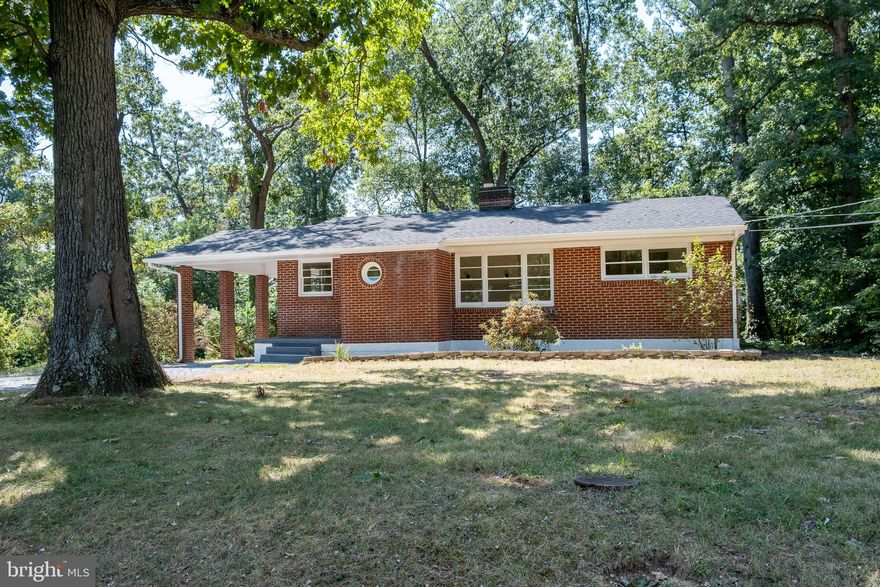 Being Sold As Is but with great potential.  Situate in a great location. This brick 3 bed, 1 full bath home on nearly an acre of land, with no HOA in a quiet neighborhood could be just what you are looking for.  The addition in the rear will need to be reworked to satisfy the septic approval. Septic was recently inspected for County approval, results attached.  Needs new septic tank, all else is in good working condition. Bathroom in the addition will need to be restructured to comply with county code over septic.