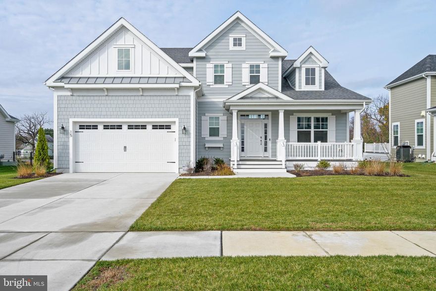 BETTER THAN NEW!  Completed in 2025 and barely lived in, this SCHELL Brothers–built Kingfisher is move-in ready and waiting for its next owner. Located in the premier community of Olde Town, you’ll be just over a mile from Lewes Beach and moments from the restaurants, shops, and charm of downtown Lewes. With direct access to the bike trail, you’re a short ride to the Delaware Bay or the Atlantic Ocean at Cape Henlopen State Park.  Inside, the sought-after Kingfisher floor plan delivers the open-concept living today’s buyers crave. The kitchen, family room, and dining room blend seamlessly to create a warm, inviting space perfect for everyday living and effortless entertaining. A screened-in porch and rear deck extend the living area outdoors for relaxing or hosting guests.  The first-floor primary suite feels like a private retreat, featuring a soaking tub, upgraded shower, and two walk-in closets. An additional first-floor office provides flexibility and could easily serve as a fifth bedroom.  Upstairs, a central loft connects three spacious, private bedrooms, accompanied by two full bathrooms—ideal for family or visitors.  Known for quality craftsmanship and premium finishes, Schell Brothers delivers again with this exceptional design and build. If you’re seeking a high-end home in an upper-tier community near the best of the Delaware shore, this property deserves your attention.  Easy to tour and impossible to forget—schedule your visit today. Don't wait, the beach is calling!