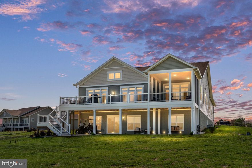 Built in 2023! Crafted by the highly acclaimed Evergreene Homes, this custom, like-new construction home in the desirable and sought after Rock Island community on the private side of Lake Anna. This water access / water view home offers a thoughtfully designed 4-bedroom layout with quality construction and modern finishes throughout.

Positioned to take advantage of beautiful lake views, the home is designed to blend indoor and outdoor living, with a spacious main level and access to outdoor living areas that make the most of the setting.

Inside, the kitchen is both functional and elevated, featuring upgraded appliances, quartz countertops, and a large island that flows seamlessly into the main living space. 

The open-concept design is filled with natural light, highlighted by expansive windows and a cozy fireplace that creates a warm and inviting atmosphere. Just off the main level is an expansive back deck with upgraded material and a screened in porch, perfect for entertaining and enjoyment of the outdoors. 

The bathrooms feature upgraded finishes, offering a clean, modern feel throughout the home. The lower level provides additional flexible living space, ideal for entertaining, relaxing, or creating a secondary gathering area. 

Additional highlights include a 2-car garage, paved driveway for ample parking, and community lake access with an assigned covered slip, **Boat slip D7 with electric lift included.**

STR's are allowed, making this an incredible investment and vacation opportunity! High speed internet is available. 

Schedule your private showing and tour this incredible dream home!