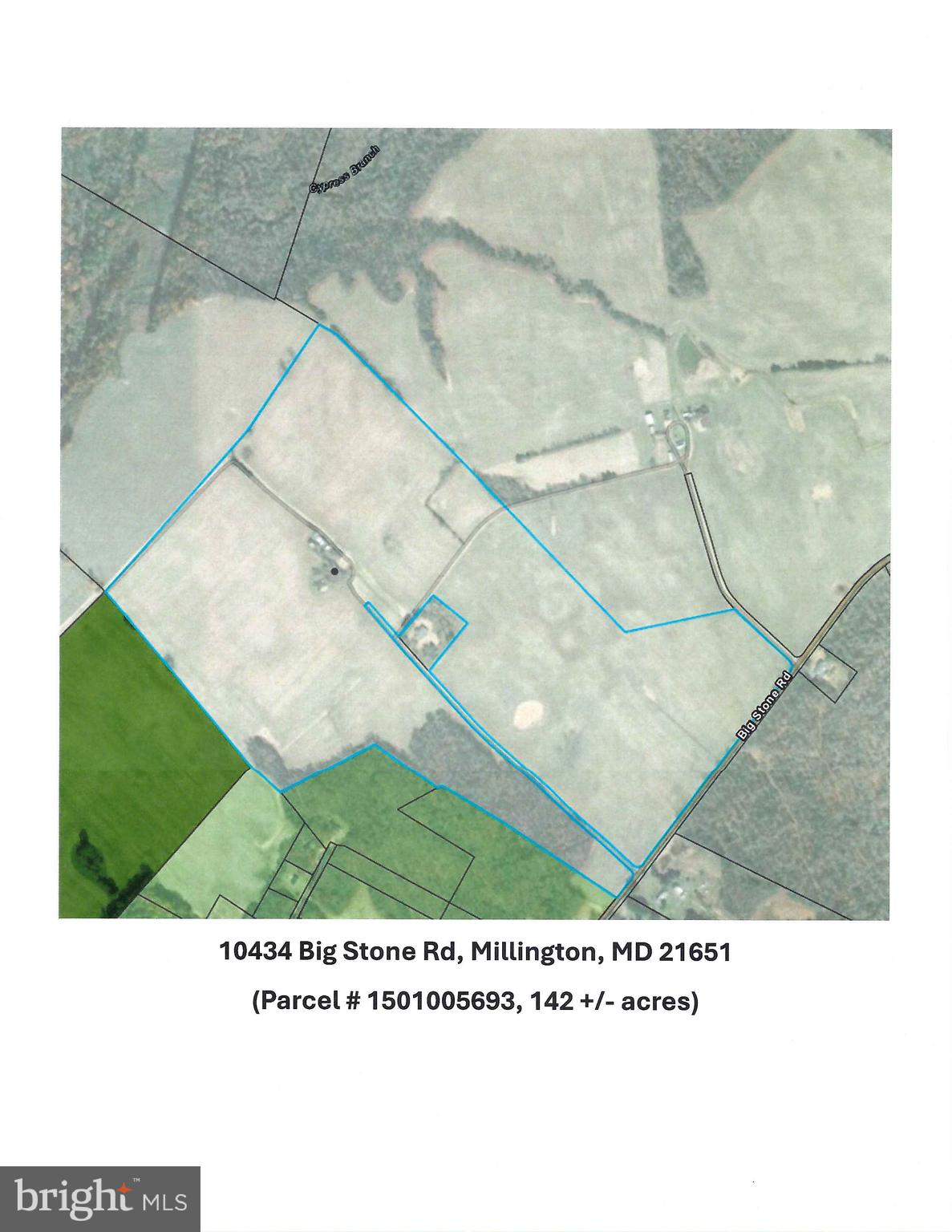 Lovely 142 +/- acre tract of farmland located near the farming community of Millington, Kent County, Maryland. Approximately 124 tillable acres.
A portion of the property is in CRP, approx. 2.2 acres.
Shared driveway agreement is being prepared. Farm lease in effect through Dec. 31, 2026, annul rent $132/acre.
Buildings on property have no value.