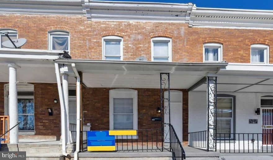 Located on a quiet street in the Better Waverly neighborhood this home is perfect for a first time buyer or a rental investment. Just off Loch Raven Blvd you’ll love the convenience of getting around Baltimore quickly. There is a huge, easy to access rear parking pad with room for 2 cars. Or split the back with a patio space and parking like many of the neighbors chose to do. Out front you can treat your guests to lemonade or play a game of cards under the spacious covered porch. The concrete has just been resurfaced and looks amazing. The interior of 1122 is just as large. There is an ample living room with a huge front window to let light pour in on nice days. The center of your new home is perfect for a formal dining space when your guests come over for dinner. Toward the rear of your home you’ll find an enormous kitchen. There is room to add more cabinetry or a pantry and an island to fill some of the middle area and it would be perfect for prepping your meals. Open the window blinds up and keep an eye on the chef grilling out back! Bedrooms are easy to get to via a central straight staircase in the dining area. It’s well lit from the upstairs skylight. The full bathroom features a claw foot tub to bathe or shower in and is nice and airy with a rear window. The middle, walkthrough bedroom is good for guests and shares the roof skylight. It could also be an upstairs den or tv room to separate the other two bedrooms. All the rooms have new ceiling fans with light kits installed to save on floor lamp space and keep you cool on warm summer days. Laundry space is found in the unfinished basement area. A new steel Bilco door at the rear can open up to the backyard giving easy access if you’re bringing in work tools or other large belongings for storage. There are lots of options to best utilize all the space down here. Better Waverly is due east of the popular Charles Village neighborhood. It’s close to Lake Montebello, Union Memorial Hospital and Johns Hopkins University. With fresh paint and new carpeting this home is ready to move into now. Don’t wait.