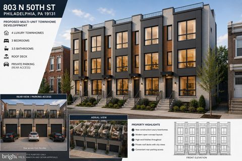 Vacant Land For Sale - 803-805-807 N 50th Street<br/> Philadelphia County, PHILADELPHIA, PA 19139