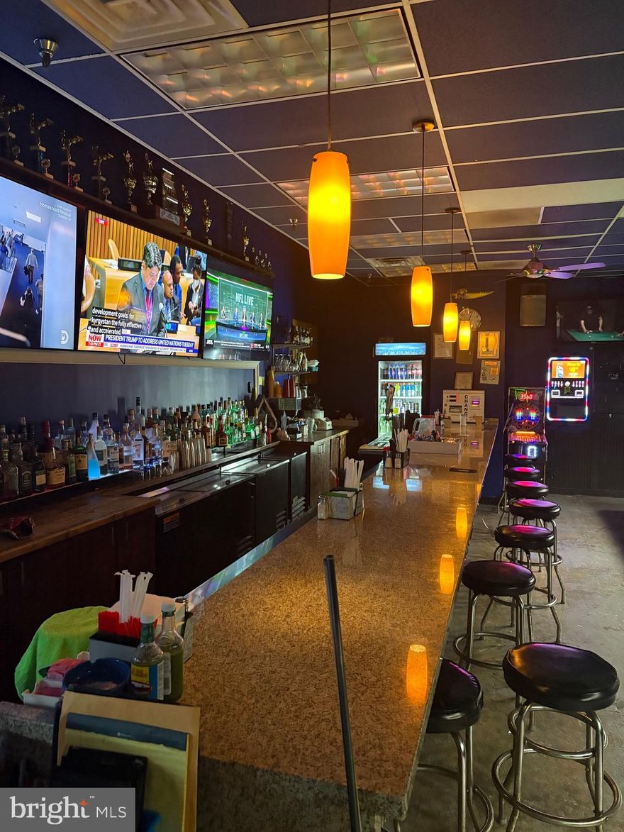 Opportunity awaits for an ambitious entrepreneur to take over an existing Sports Bar / Restaurant / Billiards in Montgomery County Maryland. Location is directly serviced by Public Transportation Route and parking lot has ample space for business and customers. Equipment and inventory included in sale. Don’t miss this lifetime of an opportunity to add your personal touch to this business. Contact listing company for more details.