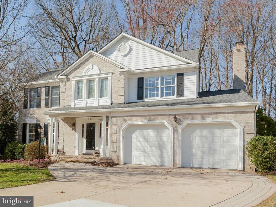 Walk In & Feel At Home! Pristine 4 BR, 3.5 BA Colonial situated in Cul-de-Sac. HDWD in Foyer, DR, Remodeled Eat-In KIT w/Oversized Island & Granite, FAM RM w/FP. Beautiful 3 Season Rm & Roomy Deck Overlook Treed Bkyd. MSTR BD Suite w/2 WalkIn Closets, Cathedral Ceil & Custom BA. WalkOut LL w/5th BR,2nd FAM RM, Office, BA. Paver Patio. Plenty of Storage Inside & Out. Updates-BAs, Roof, HVAC & More!