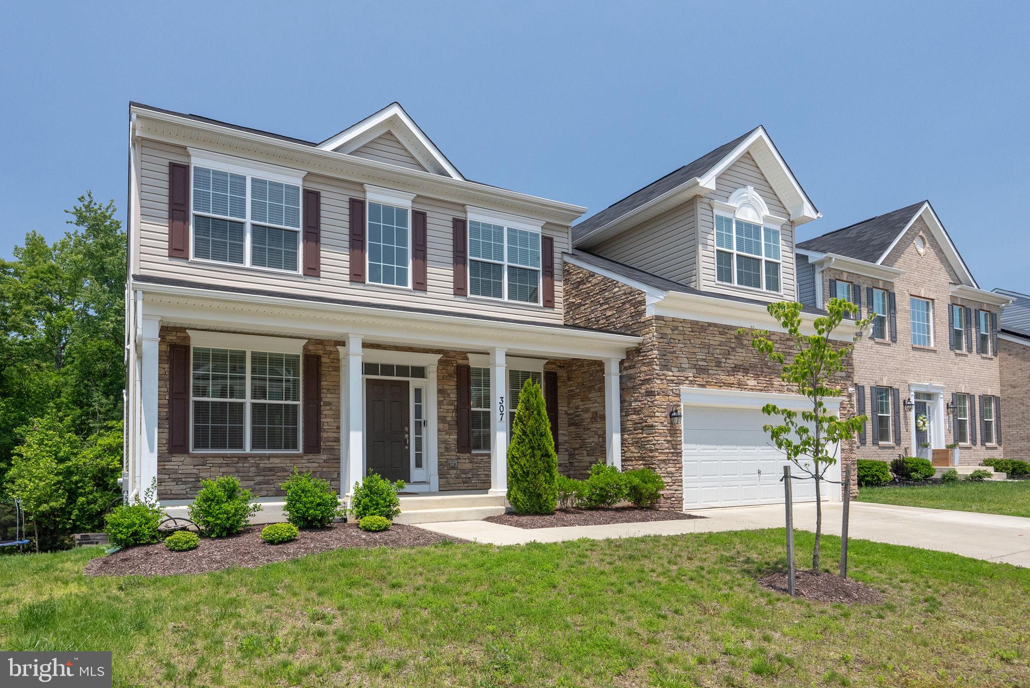 Welcome to this immaculate 5-bedroom, 4-full bathroom home nestled in a beautiful Accokeek community— Built in 2021 and barely 4 years young, this spacious residence offers nearly 5,000 square feet of beautifully finished living space across three levels.***3.75% VA ONLY ASSUMABLE LOAN!!!**
Step inside to find a main-level that features a bedroom and full bath—perfect for guests or multigenerational living. The main level also has a spacious living room, gourmet kitchen with granite counter tops and beautiful cabinetry, formal dining room, sitting room and a spacious living room perfect for entertaining.
The upper level features four generously sized bedrooms, including a luxurious owner's suite with sitting area, walk in closet and en-suite that has dual vanity, separate shower with soaking tub. The convenient laundry room is on this level.
Downstairs, the fully finished basement is an entertainer's dream with a dedicated office, recreation room, media room, exercise room, custom bar, and a full bathroom—plenty of space for work, play, and relaxation.
This home is like NEW, thoughtfully designed for comfort, convenience, and lifestyle. Whether you're hosting, working from home, or unwinding with a movie night—this home has it all! Located just minutes from MD-210 with easy access to I-495 and I-295. You have to come see your dream home so schedule a tour before its GONE!