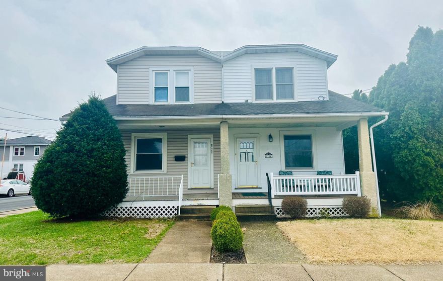 Situated on a corner lot, this semi detached home offers 3 bedrooms and 1.5 baths and is in need of major renovation.  The oil furnace is newer and the fuel tanks were also replaced. Cash or conventional renovation loan. All Highest & Best Offers must be received by 9 PM on Sunday, April 6.