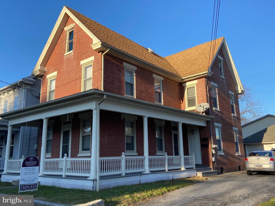 Very desirable 2 unit dwelling in Manheim Borough. The property has been well maintained and runs on low maintenance. Great income producing property with 2 apartments as well as garage rent. First floor unit has been nicely remodeled over the last few years.
