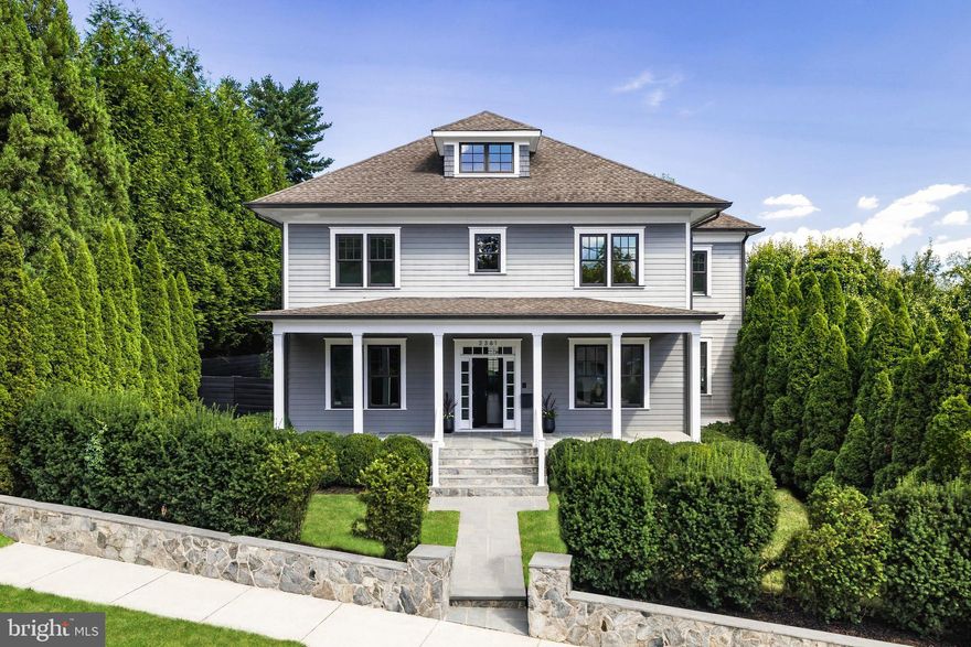 Incredible Value for a fully Custom Home. Located in one of Arlington’s most desirable neighborhoods, 2361 N Edgewood Street is a home that blends contemporary luxury with timeless appeal. Designed with a vision of seamless elegance and executed with exceptional craftsmanship, this residence unites sophisticated design, artistic detailing, and cutting-edge technology into an extraordinary living experience. The refined craftsman façade welcomes you with a manicured front lawn, a stone retaining wall, and thoughtful landscaping that enhances both privacy and visual appeal. A broad front porch spans the width of the symmetrical façade, inviting you to step inside and discover stunning interiors where classic design meets modern flair.

Upon entering, the dramatic staircase with a sleek glass and metal railing commands attention, while mirrored formal living and dining rooms flank the entry in a classic center hall configuration. Through the living room, pocket doors lead to a private study, offering a quiet retreat. At the rear of the home, the expansive, open-concept informal spaces unfold. The grand family room, spacious yet inviting, connects seamlessly to the landscaped grounds through triple French doors, creating an effortless flow to the outdoors and filling the room with natural light. A true showstopper, the chef’s kitchen showcases custom Pedini cabinetry, a striking marble waterfall island with a mitered edge, and a top-of-the-line Miele appliance suite, designed for both beauty and functionality.

The upper level features the ultimate retreat in the primary suite. The generous bedroom, with a tucked-away sitting area and private balcony, is complemented by a spa-inspired bath, including a linear double vanity, a jetted tub, a glass-enclosed water closet, and a walk-in steam shower with multiple sprayers. The pièce de résistance is the expansive Ornare-designed dressing room, a bespoke creation of international distinction. Two additional bedrooms share a well-appointed Jack-and-Jill bath, perfect for family or guests.

The lower level extends the home’s commitment to luxury living. Here, a private guest suite, a fully equipped fitness center with a sauna, and an entertainment wing await. A large recreation room, custom bar, and a professional home cinema ensure the space is as functional as it is indulgent. The smart home system, integrating Lutron Homeworks with Savant control, offers seamless connectivity for lighting, motorized window treatments, and whole-home audio.

Outside, the fully fenced grounds are an extension of the home’s refined design, enhanced by sculpted boxwoods and a smart irrigation system that ensures beauty year-round. The detached two-car garage includes a full guest house, featuring a kitchen, living area, and full bath, offering complete privacy and independence.

Just steps from neighborhood dining and shopping, near many of the region’s highest rated schools, and only minutes across the Potomac to Georgetown, the location offers the perfect balance of suburban tranquility and urban connectivity. 2361 N Edgewood Street is not just a home: it’s a lifestyle. A showcase of design, innovation, and unparalleled craftsmanship, it offers a living experience of the highest caliber.