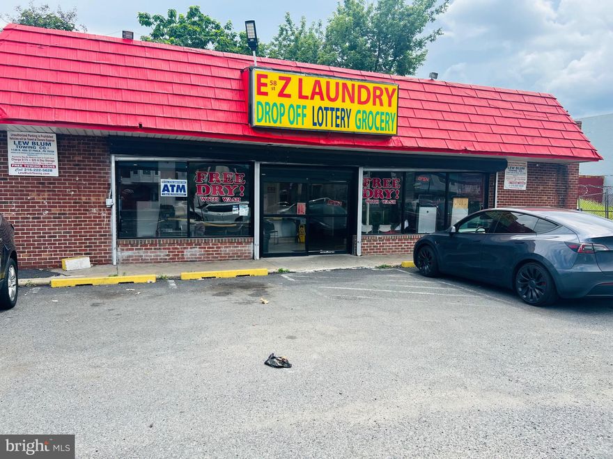 Corner detached Laundromat with large parking lots for sale( Business ONLY). There are 30+ operating washer : 4-80lb, 8-50lb, 7-30lb and 12-20lbs. 40+ dryer: 8-45lb and 37-35lb.  There are drop off services and ATM incomes. Brand new roof, 1 year old A/C and Heating system, replaced partial drain pipe. Long term lease . Short business hours. No lottery nor grocery sale. Full of potential. Easy to show.