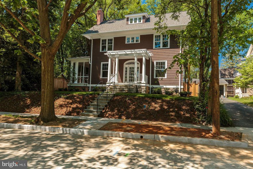 EXCEPTIONAL 7-BEDROOM 7-BATH BEAUTIFULLY DESIGNED NEW HOME. 4 FINISHED FLOORS OF TRULY GORGEOUS LIVING AREAS. WELCOMING FRONT PORCH OPENS TO PRETTY FOYER, GRACIOUS LR & DR. STUNNING GOURMET KIT WITH FAB FAMILY RM, BREAKFAST RM, HOME OFF  &  DECK, LUSH YARD. SUPERB MASTER BEDRM & BA + 3BEDRMS/2 BATHS. 3RD FLR FAM RM+ 2 BEDRMS . LOWER: MEDIA RM, LG INLAW SUITE + BA. GARAGE. BLOCKS TO METRO,SHOPS!