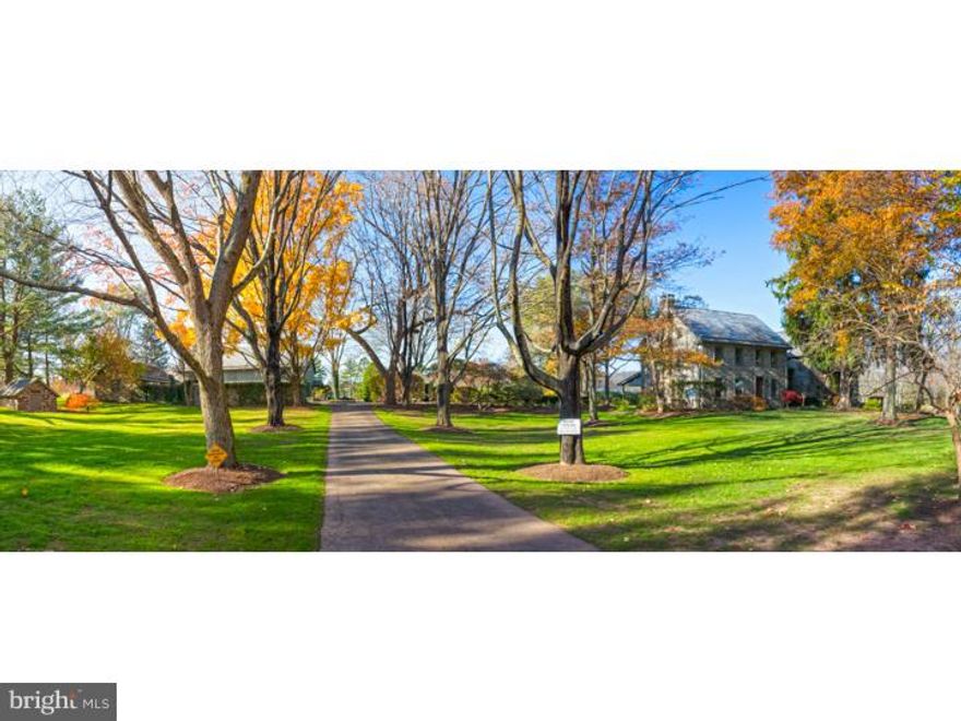 Magnificant Country Estate! Black Horse Farm is truly a rare offering... this exquisite farm is set on 25 picturesque acres offering a superb equestrian property and magnificent residence. Circa 1850 this home exudes warmth, charm and character and is combined with a magnificent renovation by highly acclaimed, award winning builder, Brett King.  Meticulous attention to detail has been executed throughout the home to preserve history while updating for modern living.  The immaculate home consists of over 4000sqft living space, featuring a gorgeous kitchen with granite and floor to ceiling stone fireplace, the kitchen is open to the large great room showcasing a floor to ceiling stone fireplace, beamed ceiling, built-in bookcases and French doors to terrace.  Huge dining room with exposed stone walls, exposed beams and fireplace.  The first floor also consists of a large office with fireplace and custom cabinetry, gallery with blue stone floors,  music room, porch overlooking the grounds, and full tack room.  The second floor is comprised of a master suite with fireplace, balcony, luxurious master bath, walk in closet, laundry.   Two large guest bedrooms, each with private bath, and 2nd office.  25'x18' terrace with blue stone patio off family room.  Throughout the home you will find gorgeous random width reclaimed pine flooring, natural stone and tile flooring, 5 fireplaces, deep set window sills, beamed ceilings, and more.  The spectacular grounds consist of a very well equipped impeccable bank barn with 6 stalls, just built-state of the art, 5 bay stone agricultural building with workshop, heat and a/c,  5 fenced pastures, run in shed, stone building currently used as a gym, beautiful in-ground pool, spring house, spring and stream fed pond with dock, 2 car detached garage.  4 zone geothermal heating and air conditioning.  Property powered by renewable energy (solar, wind and geothermal). Back up oil heat (new boiler 2015).   2 additional parcels are available for sale - 5.8 acre lot and 2.5 acre lot.   This pristine property will truly impress!  Do not miss this very special country estate.