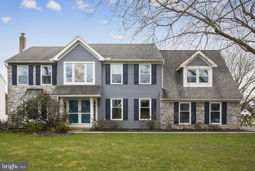 Welcome to this extremely well maintained 5 bedroom, 3.5 bath home located in the desirable Methacton School District. A dramatic two-story center hall foyer welcomes you with Brazilian cherry hardwood floors and a turned staircase. The spacious dining room features crown molding and hardwood flooring, while the living room offers cherry hardwood floors and a wall mounted sound diffuser that is included with the home. The living room flows into a private study and continues into the oversized family room highlighted by a brick gas fireplace with a wood mantel.
The kitchen was professionally and tastefully redone and is designed for both everyday living and entertaining with upgraded stainless steel appliances, ceramic tile flooring, granite and quartz countertops, tile backsplash, large island with storage, pantry, and a six-burner gas stove with double gas ovens. The bright eat in area overlooks the backyard and provides access to the Trex deck with gazebo, creating the perfect space for outdoor dining and relaxing.
The beautifully landscaped backyard is a private retreat featuring manicured lawns, perennial flower beds, a koi pond, and a circulating stream with lily pads powered by a recirculating pump. A paver patio surrounds the pond and creates a peaceful setting to enjoy the gardens. The yard is fully fenced with a split rail fence and includes a storage shed.
The main bedroom suite features a tray ceiling, double closets plus a walk in closet, and a spacious bath with Roman tub, separate shower, and double sinks. A step down sitting room with built in cabinets offers additional space for relaxing or storage. Three additional bedrooms on the second floor include ceiling fans with lights and double closets and share a hall bath with double sinks and a linen closet.
The finished walk out lower level provides excellent additional living space with a bedroom, full bath, large finished recreation area, carpeting, an extra refrigerator, and abundant storage.
Additional features include a three-car garage and a convenient location near the Pennsylvania Turnpike, major routes, shopping, and services.