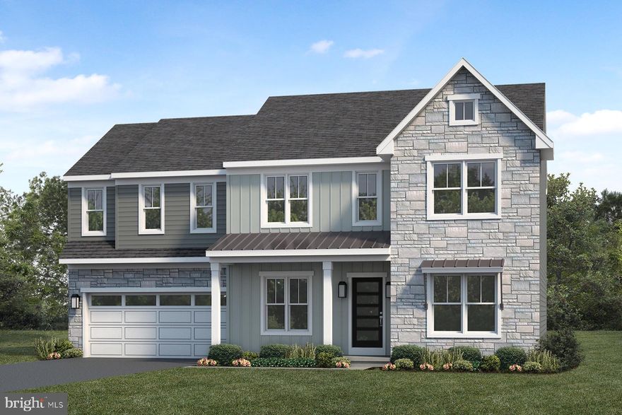 UNDER CONSTRUCTION – AVAILABLE THIS WINTER: This beautiful home with a welcoming front porch includes a 2-car garage with a large mudroom entry and 9’ ceilings on the first floor. Stylish vinyl plank flooring flows throughout the main living areas. To the front of the home is a convenient flex room that can be used as a study, living room, or other versatile space. The kitchen is well-appointed with quartz countertops, a tile backsplash, stainless-steel appliances, and a large pantry. The sunny dining area provides access to a composite deck with a patio below, perfect for entertaining or creating your outdoor oasis. Open to the kitchen, the comfortable family room is warmed by a gas fireplace with a stone surround and box beam mantel. The 2nd floor owner’s suite features an expansive closet and private bathroom with a tile shower and double bowl vanity. Adjacent to the suite there are 3 additional bedrooms, a full bathroom, a spacious rec room, and a convenient laundry room.