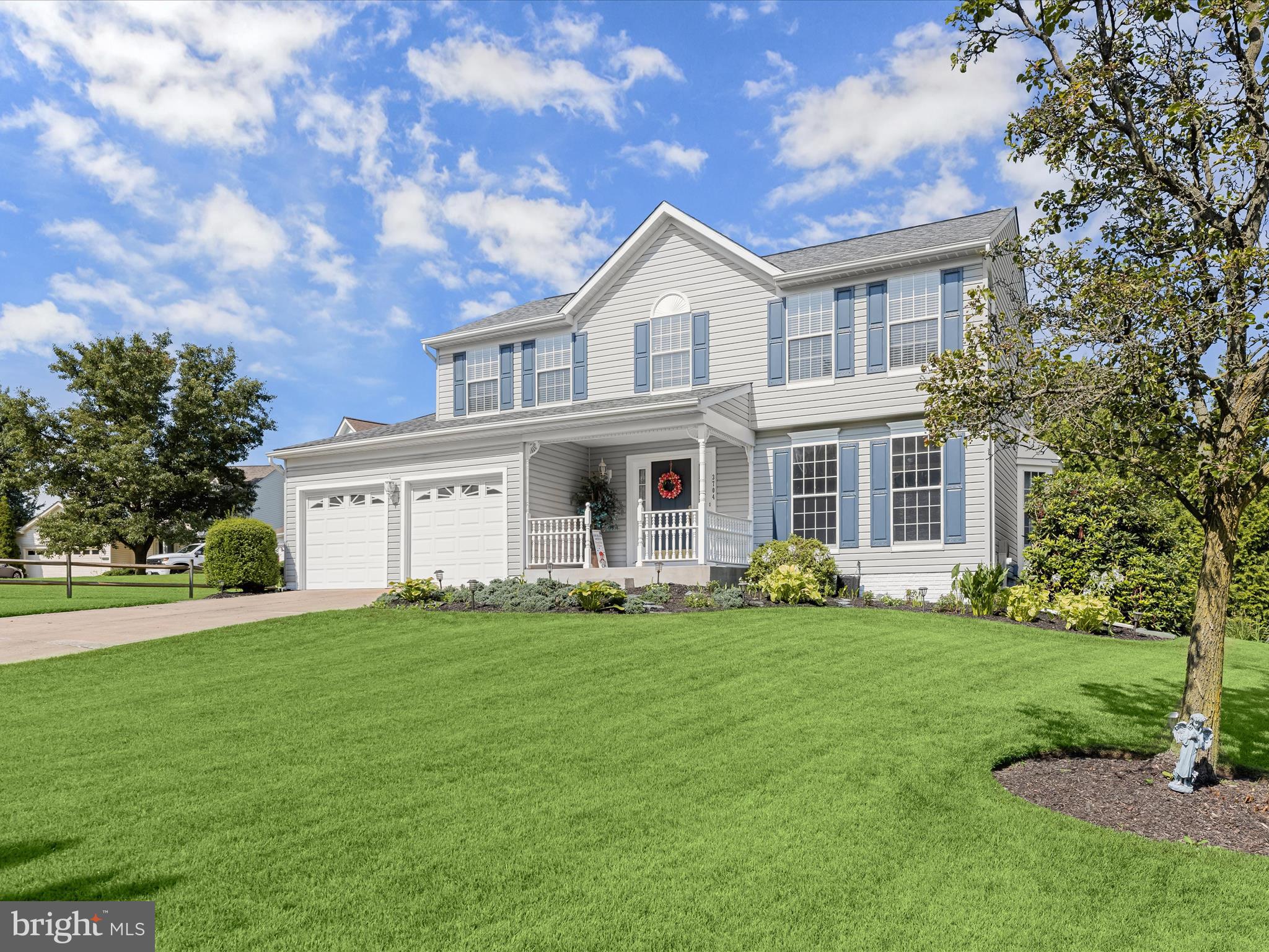 **Open House Sunday August 10th from 12PM - 2PM ** Discover the charm of this move-in ready 4-bedroom, 2.5-bath home, ideally situated on a corner lot at the end of a peaceful cul-de-sac. Step inside the welcoming foyer, which opens into a sunlit living room featuring main-level sustainable bamboo hardwood floors and crown molding. The adjacent dining room adds character with decorative corbels, chair rail trim, and a bright bay window that fills the space with natural light; perfect for gathering with friends and family. The spacious kitchen is well-equipped with stainless steel appliances, upgraded countertops, and a peninsula island that offers additional space for meal prep and casual dining. Just off the kitchen, sliding doors lead to a large deck overlooking a landscaped lawn bordered by mature trees, a charming garden, and a handy backyard shed ideal for storing tools, outdoor gear, or seasonal décor. This outdoor space is perfect for grilling, gardening, or simply relaxing in a peaceful setting. Back inside, the comfortable family room continues the warm hardwood flooring and includes detailed crown molding with dentil accents, creating a cozy space for everyday living. A main-level powder room and interior access to the garage provide added convenience.
Upstairs, the primary bedroom features a walk-in closet with a window and a private en suite bath. Three additional bedrooms and a full hall bath complete the upper level, offering a restful retreat for all. The finished lower level expands your living space with a recreation room and a dry bar great for hosting game nights or watching your favorite team. A dedicated storage room with built-in shelving and the laundry area round out this level. Recent updates include an architectural shingle roof and a 50-gallon dual-element hot water heater, both installed in 2018.
Located near Bel Air and shopping at the Boulevard at Box Hill (including Wegmans), you'll also enjoy easy access to Gunpowder Falls State Park, Aberdeen Proving Ground, and major commuter routes including I-95, US-40, and MD-24.
Note: Select interior photos have been virtually staged.