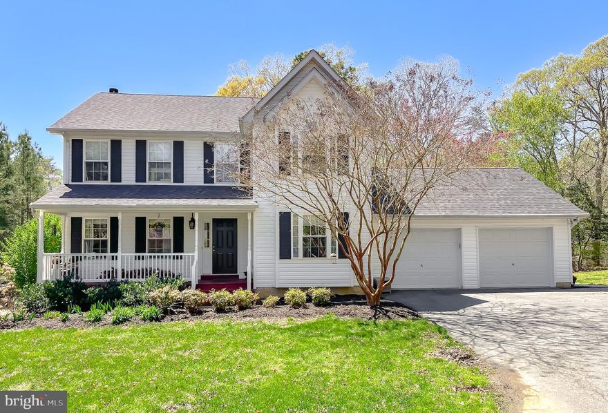 Beautiful  home  located in the desirable Leonardtown neighborhood of Kingston, this  home features 5 bedrooms and 3.5 Baths . The main level features a large kitchen with granite counter tops and stainless steel appliances, spacious family room with wood burning fireplace, a home office with  built-in storage, and formal dining room. The primary suite located on the second level features a large walk-in closet  and primary bath has a large soaking tub and separate vanities.  The  basement has a wet bar, large flex area , and a fifth bedroom and full bath . The unfinished portion of the basement is perfect  for  storage .
Walkout the basement to your private backyard surrounded by trees. There is plenty of space to entertain including a patio, deck, garden area, and large  shed. Community space with pavilion. Roof was replaced in 2023 and HVAC in 2022.
 Enjoy the benefits of a quiet neighborhood setting while still being minutes to all that Downtown Leonardtown has to offer.