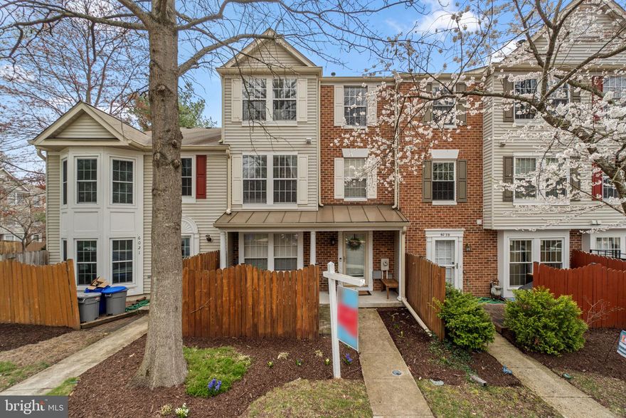 Welcome to 6025 Weekend Way, ideally situated in the heart of Columbia. This beautifully renovated three-level townhome blends modern upgrades with exceptional convenience. Step inside from the covered front porch to a bright, inviting main level featuring stylish flooring throughout. The updated kitchen showcases granite countertops, sleek cabinetry, stainless steel appliances, and a pantry for ample storage. The open-concept dining and living areas are filled with natural light, creating a seamless flow perfect for everyday living and entertaining. A tastefully updated powder room completes the main level.
The second floor offers two spacious bedrooms, a fully renovated hall bath, and a large walk-in laundry room for added convenience. The entire third level is dedicated to the private primary suite, featuring a generous layout, a beautifully renovated ensuite bath with a soaking tub, and a custom walk-in closet with built-in organization. Attic access provides additional storage space. Enjoy relaxing or entertaining outdoors on the covered front porch, ideal for morning coffee or unwinding in the evening. Located just moments from shopping and dining at The Mall in Columbia, as well as concerts, dining, and year-round events at Merriweather, this home offers easy access to everything Columbia has to offer. Updated, thoughtfully designed, and perfectly located, this one is ready to impress.