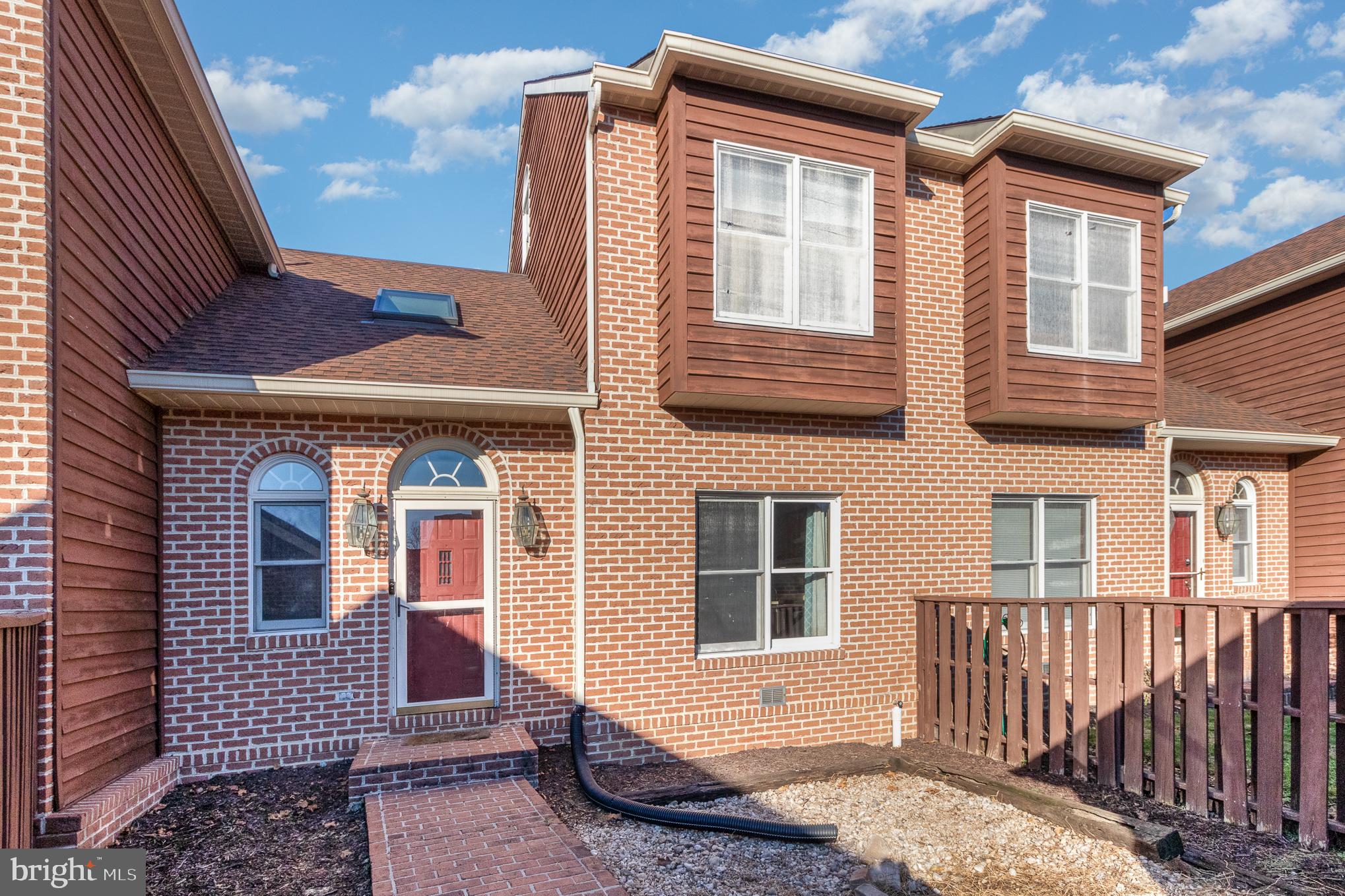 Wonderful low-maintenance living with this brick condo in Laurel Hills North, East Pennsboro SD! 2 bedrooms with 2.5 baths and 1,376 nicely finished SQFT! 1st floor boasts an eat-in kitchen, formal dining room, and a large living room with a fireplace and sliding door to the back deck. Upstairs offers 2 bedrooms and 2 full baths including an enormous primary bedroom suite. Other features include a fenced-in courtyard, 1 car detached garage, central a/c, new carpet in the dining room, neighborhood tennis court, and more! The condo association handles lawn maintenance and snow removal! Schedule your private showing today to reserve your chance to see all this home has to offer! Sellers are willing to offer a $2,000 credit to replace carpeting with an acceptable offer!