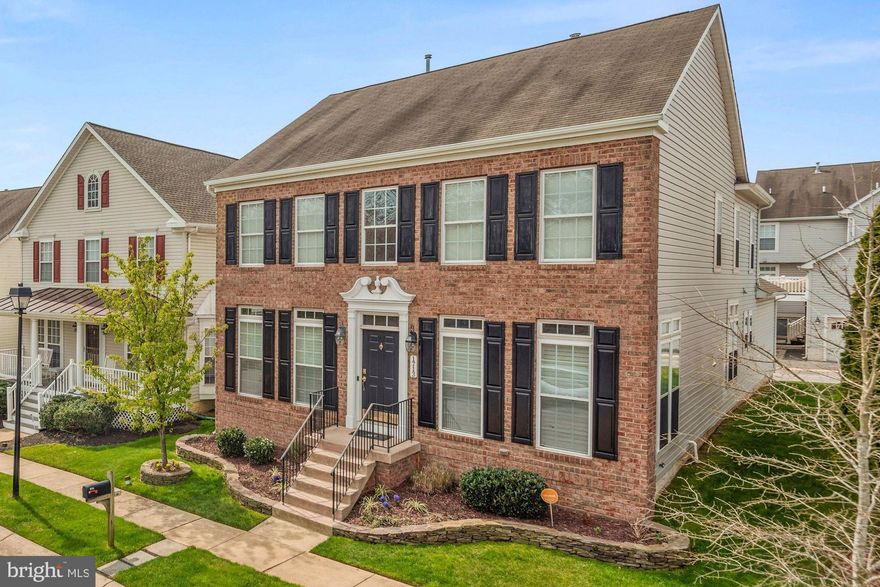 NEW PRICE! IMMACULATE COLONIAL STYLE RESIDENCE  WITH 2,600+ SF FINISHED ON 2-LEVELS, PLUS 1,200+ SF UNFINISHED BASEMENT. GRAND SCALE THROUGHOUT WITH 9+FT HIGH CEILINGS, 2-STORY ENTRY FOYER, HARDWOOD AND CARPETING FLOORING, GAS FIREPLACE IN FAMILY ROOM, LIVING ROOM, DINING ROOM, FAMILY ROOM OPENING TO KITCHEN WITH BREAKFAST AREA, LAUNDRY AREA, 2 CAR GARAGE, SPACIOIUS BEDROOMS, 4 BEDROOMS UPSTAIRS INCLUDING SPACIOUS MASTER SUITE WITH HIS & HER WALK-IN CLOSETS, JACUZZI TUB, SEPARATE SHOWER, DOUBLE VANITY. AND VAULTED CEILING IN BATHROOM. UNFINISHED BASEMENT HAS ROUGH-IN FOR BATHROOM AND READY FOR YOUR FINISHING TOUCHES. FANTASTIC NEIGHBORHOOD CLOSE TO SHOPPING AND INTERSTATE HIGHWAYS TO WHEREVER YOU MIGHT NEED TO TRAVEL.  THERE ARE EXCELLENT PUBLIC SCHOOLS, MEDICAL FACILITIES AND THE BALTIMORE WASHINGTON AIRPORT IS JUST MINUTES AWAY.