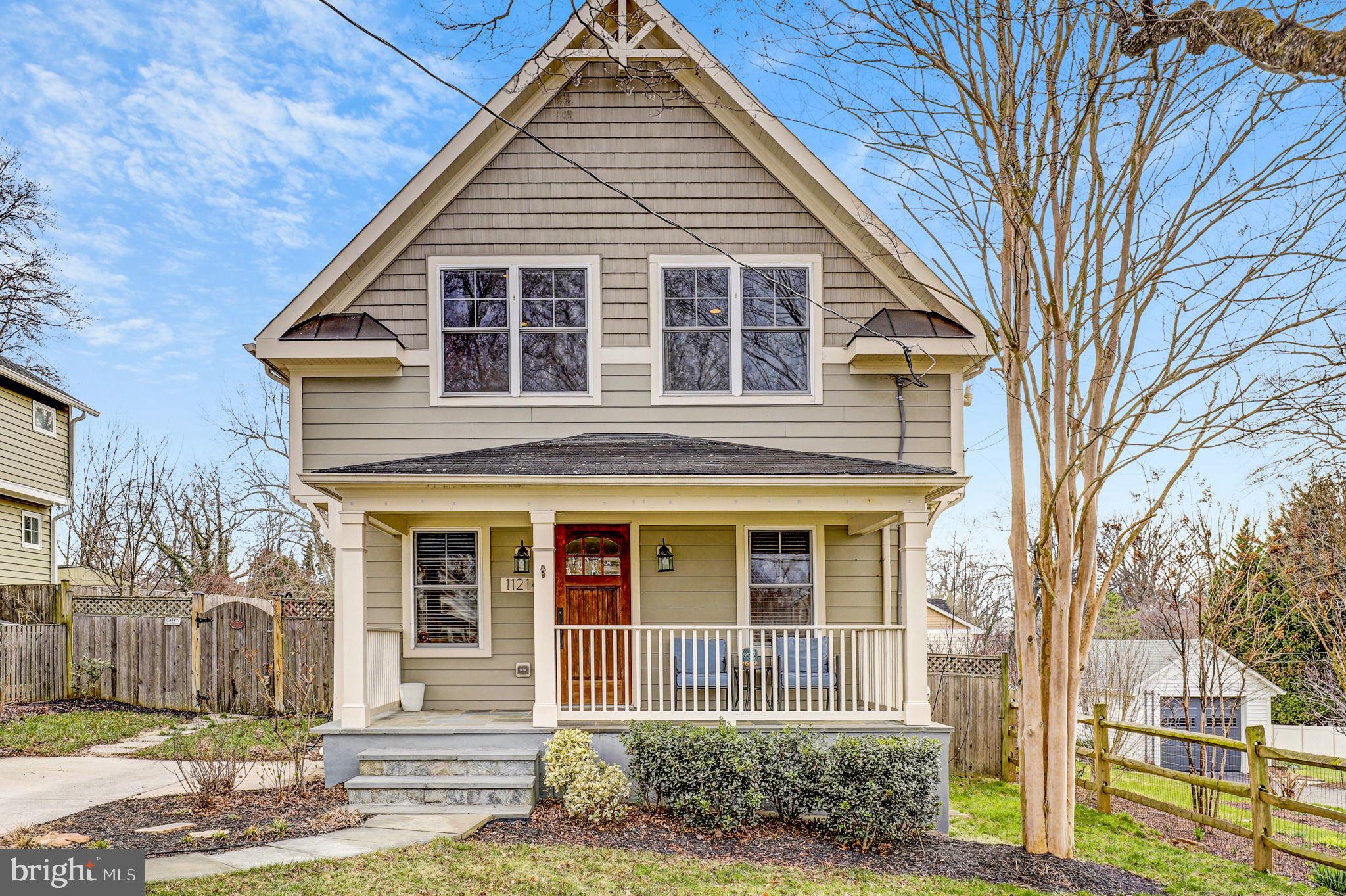 Rebuilt from the foundation up in 2012, this beautifully designed Arts & Crafts home blends timeless charm with thoughtful modern updates in the Kensington View community. Situated on a quiet street, this home offers a spacious, fully fenced backyard with professional landscaping, a patio, solar panels, and an EV charger, adding to its efficiency and convenience.
Inside, hardwood floors, oversized Low-E windows, recessed lighting, and detailed millwork create a warm and inviting atmosphere. The gourmet kitchen features stainless steel appliances, custom cabinetry, and a large island, flowing seamlessly into the family room, dining area, and sunroom—perfect for both everyday living and entertaining.
The main level also includes a formal living room, a flexible fifth bedroom or home office, a full bath, and a mudroom with built-in storage and direct access to the driveway and backyard.
Upstairs, the primary suite provides a private retreat with a walk-in closet and a spa-inspired bath featuring travertine tile, dual vanities, and a frameless glass shower. The finished lower level expands the living space with a recreation area, durable engineered hardwood flooring, recessed lighting, ample storage, and a half bath. A brand new drainage system installed in July 2025 offers peace of mind.
Conveniently located less than a mile from Wheaton Metro, Costco, and Westfield Mall, with easy access to Georgia Ave, University Blvd, and I-495. Nearby parks and recreation centers include Kenmont Swim & Tennis Club, Wheaton Regional Park, and Newport Mill Park.
A fantastic opportunity to own a well-maintained home in a prime location—don’t miss it!