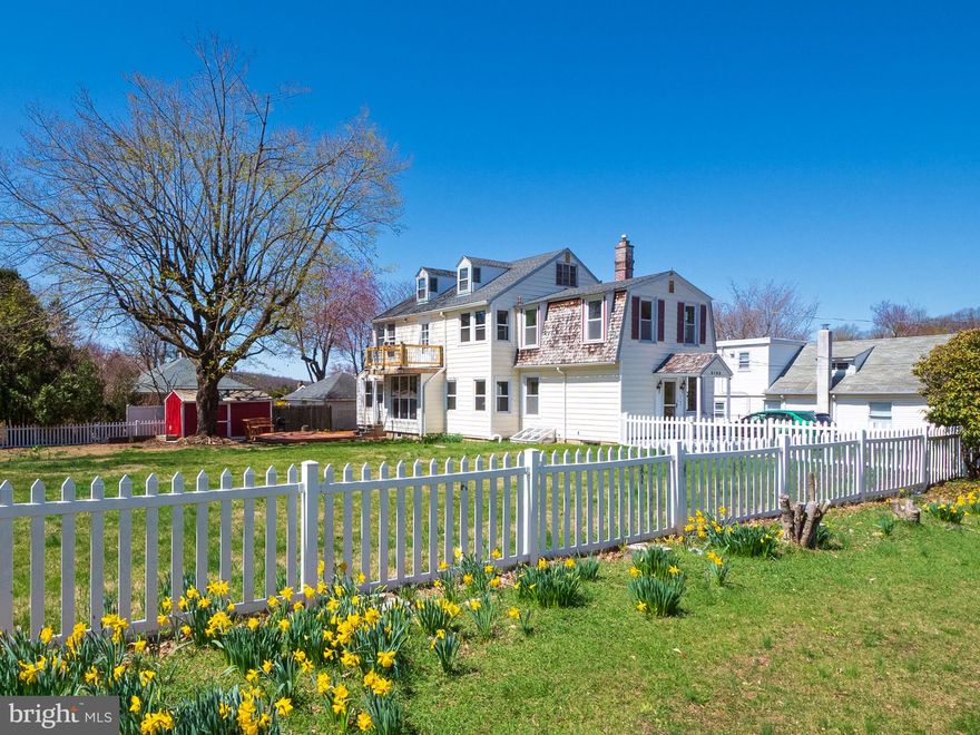 On a private, flat tree-lined lot with a maintenance-free white vinyl
picket fence is this spacious, timeless colonial residence offering a
blend of quality craftsmanship and modern functionality in Saucon
Valley School District. A plethora of distinctive features at every
turn, many built ins, balcony off the master bedroom, in-law suite
or income producing apartment, hand-crafted woodwork, front and
rear staircases and an enclosed home office/den with lots of
windows! In the heart of the home is the updated kitchen with
abundant cabinets and workspace on premium granite countertops and appliances, gas range, adjacent 1st floor laundry room and full bath. 9ft ceilings in the dining room and large living
room/family space with fresh paint and newly refinished hardwood
floor. Upstairs has 3 generously sized bedrooms, a half bath, full
bath and master bedroom featuring double closets. Wood, laminate
& tile floors throughout. Conveniently accessed from the kitchen is
the oversized, heated attached garage with woodshop, light &
bright one-bedroom apartment and a built in pantry room with
door to the driveway and basement. Then, come on outside to
enjoy all mother nature can offer from a freshly stained 2 tier deck
beside a maple shade tree, an expansive flat yard with a 3/4
enclosed/covered patio w/water/electricity. Need more storage?
Check out the walk up massive attic space, partial basement & two
large sheds. AND low taxes & utilities! Open House Sun 4/13 12-4PM.