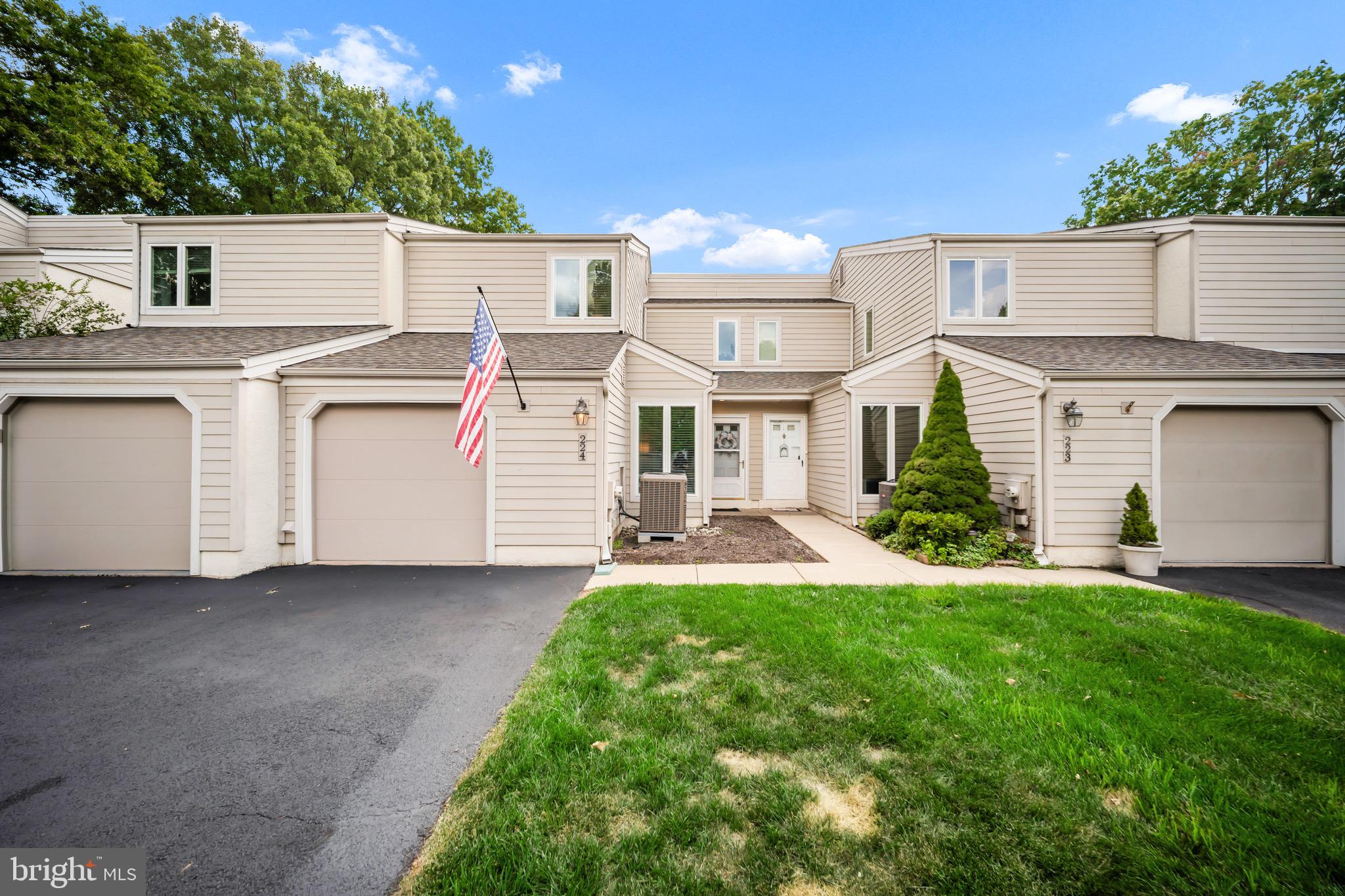 Welcome home! This beautifully refreshed, turnkey home in Westwyk just hit the market! You are just steps from walkable Doylestown Borough and acclaimed Central Bucks schools. Walk in to find a welcoming foyer that flows into a flexible den currently serving as a playroom and workspace, adjacent to a modern half‑bath. Down the hall is the kitchen, fully updated in 2022, boasts quartz countertops, custom cabinetry, subway‑tile backsplash, stainless appliances, recessed lighting, and a pantry storage area. It connects to the laundry area that includes a washer, dryer, overhead shelving, and additional cabinetry. Attached to this room is the one‑car garage entrance that offers generous built‑in cabinetry, and a separate recessed nook designed to house bikes or outdoor equipment. Go back inside to the bright open living/dining space that centers on a fireplace. The sliding glass door opens to a private patio with a brand new fence, freshly laid weed barrier and patio pavers. This is perfect for quiet mornings or relaxed gatherings. Walk upstairs and you’ll discover three large bedrooms, two updated bathrooms, and a hallway walk in closet. Nearly every major system and surface—from HVAC and windows to luxury vinyl planks, carpeting, lighting, plumbing, trim, fixtures, patio, and more—was renewed between 2022 and 2025, plus a custom closet in the second bedroom. This home is truly move in ready! Set on approximately 33 acres of park-like, low‑maintenance grounds, this home invites you into a serene community that elevates everyday living with sweeping HOA coverage. From water, sewer, trash, snow removal, and roof upkeep to exterior building and lawn maintenance, the essentials are expertly managed so you can fully enjoy life. The community elevates your lifestyle with inviting shared perks, including a clubhouse, an outdoor pool, a party room, and library. Beyond the community's amenities, residents enjoy the playground, walking and biking trails, proximity to schools, the borough, and the train station. This property seamlessly blends comfort, lifestyle, and unmatched accessibility, offering a truly effortless living experience. Don't miss the opportunity to make it yours—schedule your private showing today.