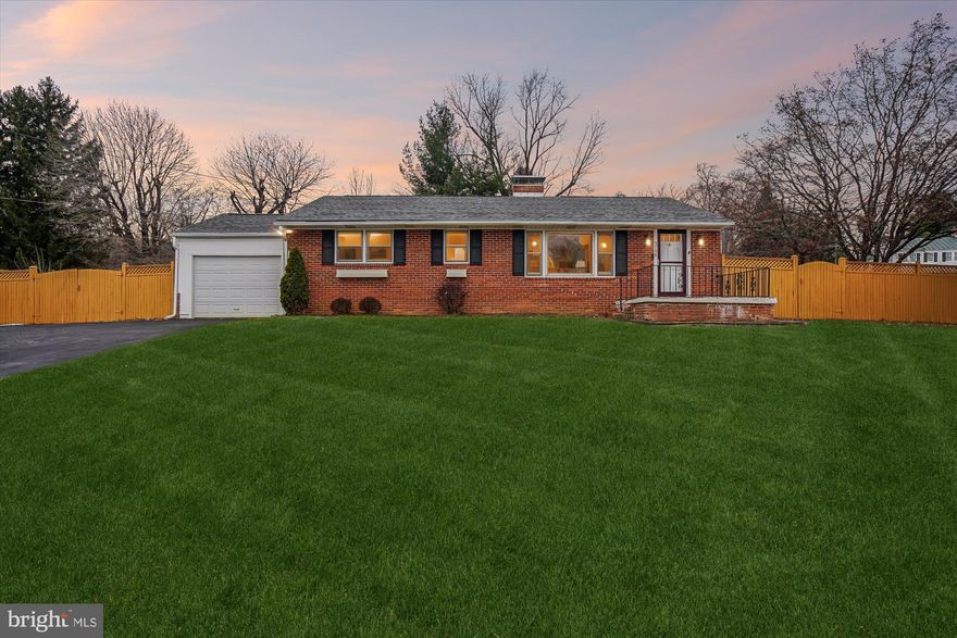 This beautifully updated rancher offers 3 bedrooms, 2 full baths, and a 1-car garage, combining comfort, style, and functionality. Highlights include stainless steel appliances, updated kitchen cabinets with custom lighting, gleaming hardwood floors, and a large fully fenced backyard featuring an awesome brick paver patio—perfect for entertaining or relaxing. Recent upgrades include a updated kitchen, architectural roof (2025), hot water heater (2025), custom interior paint (2025), and LVP flooring 2025. The partially finished basement provides flexible space with plenty of room for additional rooms or storage, and the third bedroom offers convenient basement access with a washer and dryer hookup in the closet. Ample driveway parking completes this move-in-ready home.