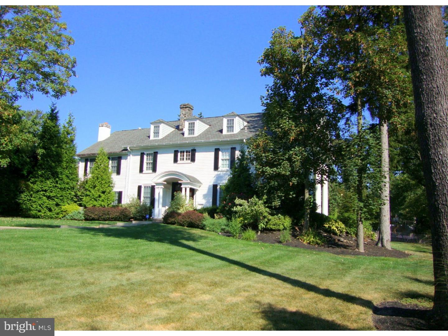 This captivating Colonial Revival Home, embraced by a columned portico, has been completely restored & expanded blending its original charm & character with the finest building materials & finishes available today. Over 7000 +/- sq. ft of living, on 3 floors, this spectacular residence boasts 4 fireplaces, 6/7 bedrooms, 5 1/2 baths including a Master Suite with tray ceiling, sitting area, his & her walk-in closets & luxurious marble bath. There is a center hall, reception room, formal living room with French doors to columned portico, formal dining room, chefs' kitchen open to fireside breakfast room, great room, 1st floor laundry & 2 mud-rooms, access to oversized 2 car garage, plus a guest suite with private access. Custom millwork integrated with the homes original details seamlessly replicate the grandeur of a by-gone era. Situated on 3/4 +/- professionally landscaped acre with large, flat fenced play area & custom built "Pirate Playhouse"...plus a whole house generator! Most conveniently located, minutes to train, shops & Center City Philadelphia, this one of a kind property must be seen to be believed!