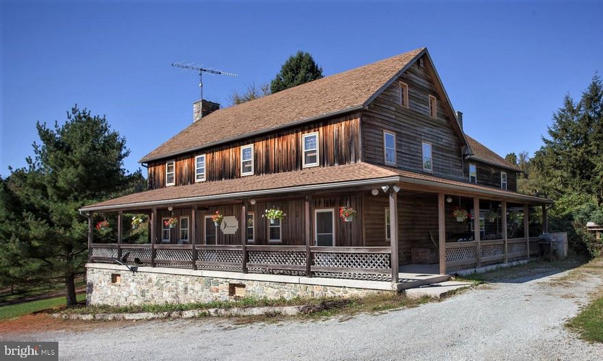 The ultimate hunters get away ! Beautiful, picturesque ranch on 578 acres situated in Fairfield, Pennsylvania about an hour and a half drive north from Washington D.C. Property features a house built circa 1775 with 4 bedrooms and 3 baths, bank barn, 8 horse stables, equipment buildings, garages, butcher shop with large walk-in freezer, kennels, bird pens, large 1/2 acre pond stocked with bass and perch, observation tower, multiple ranges for rifles and skeet shooting. Everything you would possibly need to get away from it all. If all that isn't enough to peek your interest, 480 acres of the property has high fencing for the heard of 150+ deer roaming the hills and woods. Yes, this just happens to be the biggest, private heard of deer in the state of Pennsylvania. Property comes with a bulldozer, 4 tractors and attachments, 4x4 Kubota and other equipment along with most of the furniture in both houses. There's even a care taker that knows the property well and is willing to stay on to look after your home away from home. Call now to schedule a showing and come see the amazing views this property has to offer !