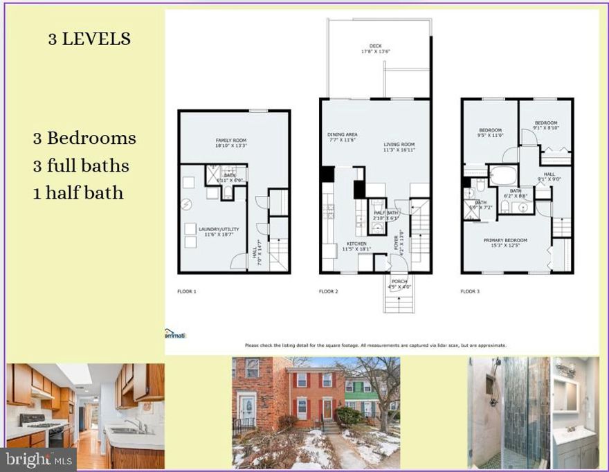Lake Ridge Th offers the perfect blend of comfort and convenience, especially for those commuting up and down the 95  corridor to the Pentagon, DC,  Quantico. or Parkway 123 to Springfield, Lorton, Burke, Fairfax connecting to 66. 
Key features include:
Three Levels: Spacious, ample natural light and  functional layout. The main level has gleaming/mature hardwood floors. Living room and dinning room combo with easy access to the backyard/deck. The kitchen offer ample cabinetry space, pantry, counter space, two fridges, modern appliances and hardwood floors. 

Upper-Level and 2 flights of stairs  have brand  new  gumstock oak hardwood floors adding warmth, elegance and convenience to daily living. The primary bedroom boast a renovated full bath with glass-shower stall, ceramic tile floor, new vanity and toilet. The two additional bedrooms, offer ample natural light and beauty views of the backyard.
The basement in the lower level is comprised of a great open space that can be a guest room or office or family room or craft room with ceramic tile flooring. Here you also find a full bathroom with shower stall, cedar closet, and easy access to the laundry room, utilities and storage space.

Enjoy the spring birds or the chilly fall nights in your private deck and fenced in backyard.

The TH is freshly painted, has new gunstock oak hardwood floors in the upper level, and stairs. Washer and drier December 2024, HVAC 2023, Hot Water heater 2024. 2 assigned parking spaces and amply street parking

Commuting around town: 21 miles to the Pentagon/ 24 miles to center of DC, 12 miles to Ft. Belvoir, 15 miles to Quantico. 4.5 miles to Stonebridge at Potomac Town Center, 3.5 miles to Potomac Mills Mall. Shops, restaurants, historical sites and state parks all conveniently located.