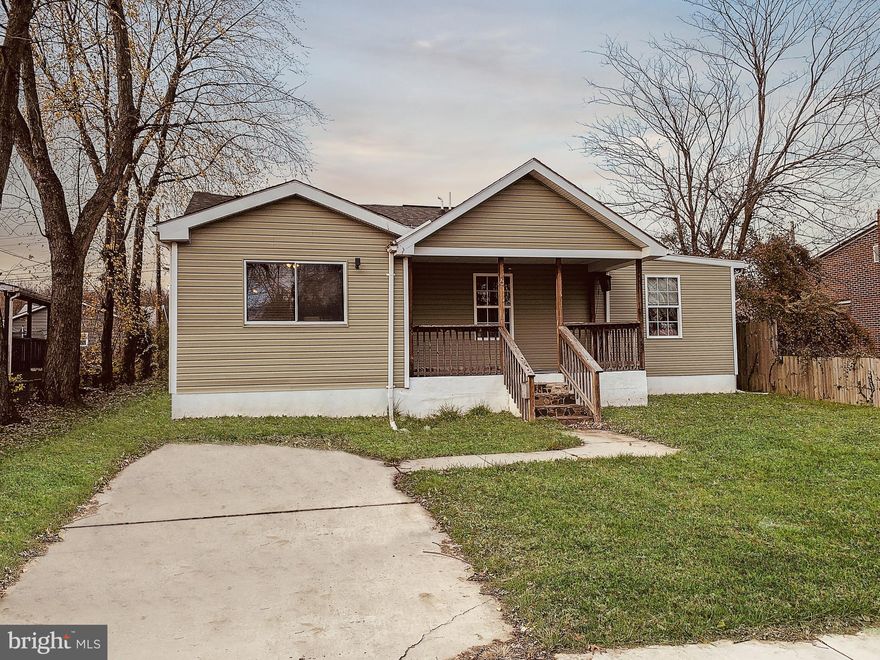 Beautifully remodeled rancher with spacious open floor plan - kitchen, living room, and dining room with hardwood floors throughout.  Stainless Steel Appliances * 4 spacious bedrooms and 2 bathrooms * Laundry room * Central Air * Big patio in the back for family and friends  BBQs and a nice porch in the front.   Ready to move in!  There is no inventory, this will no last!