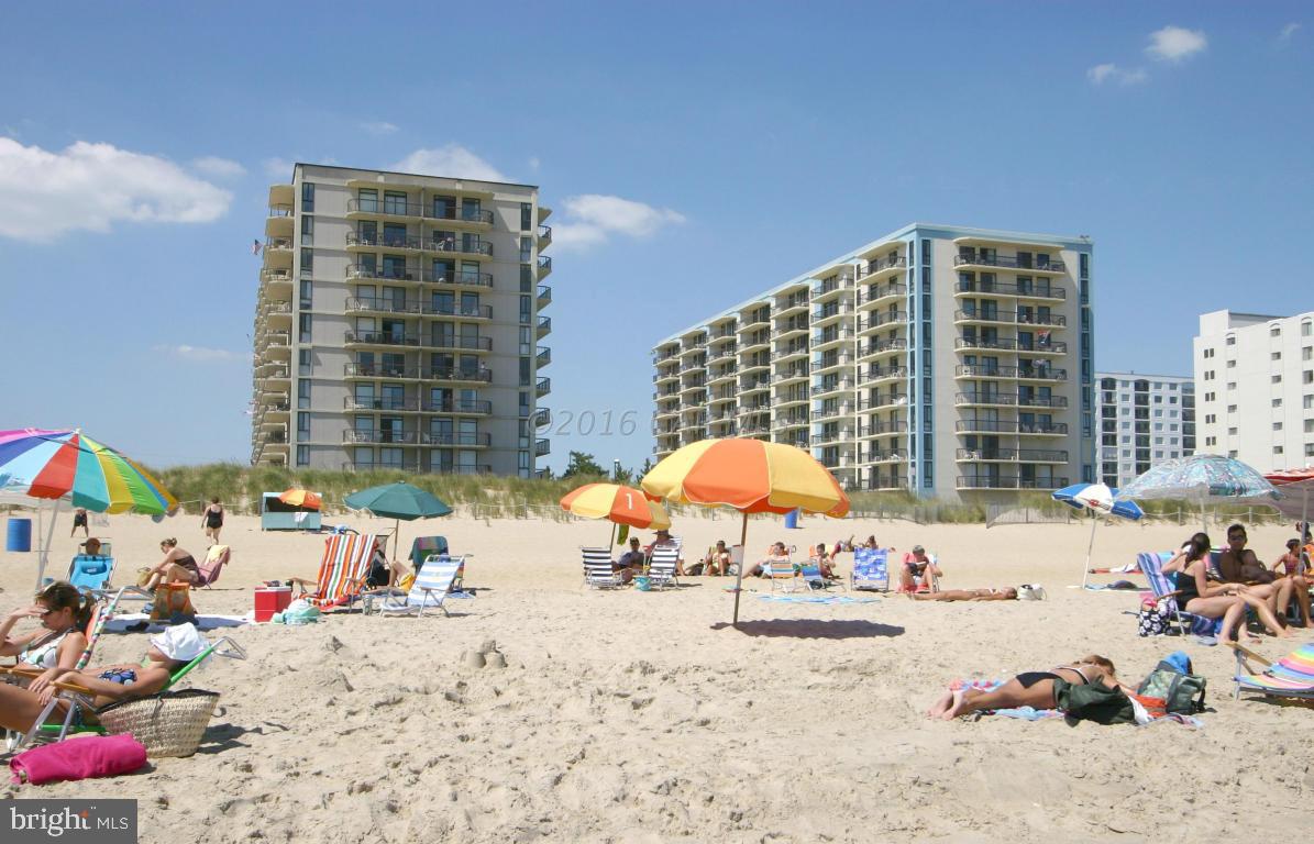 Outstanding views from this gorgeous 2 Bedroom, 2 bath condo that is one unit back from ocean front. North Tower. Renovated kitchen and master bedroom. Fitness center, game room, outdoor pool and tennis. Close to Northside Park. Deeded parking place. Locker just off beach.