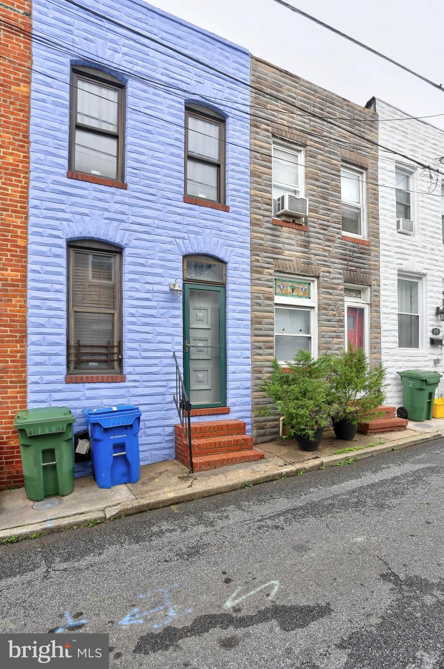 Prime Location in Canton just steps away from the ever popular Kislings Tavern! The original charm is not lost in this 1Br, 1Ba home with it's exposed beams and brick walls!!!  Renovated three level TH featuring new flooring, fresh paint, gas stove, gas heat and is plumbed out to add another bathroom in the basement.   Cutest covered back patio offering additional space!  Come check it out and fall in love with city living.