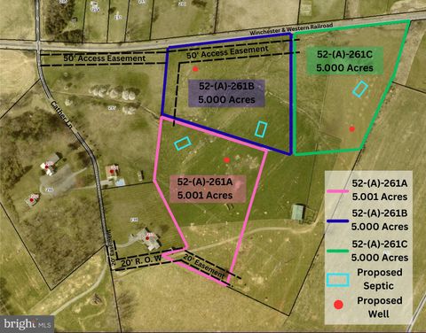 Vacant Land For Sale - LOT A Cather Lane<br/> Frederick County, WINCHESTER, VA 22602
