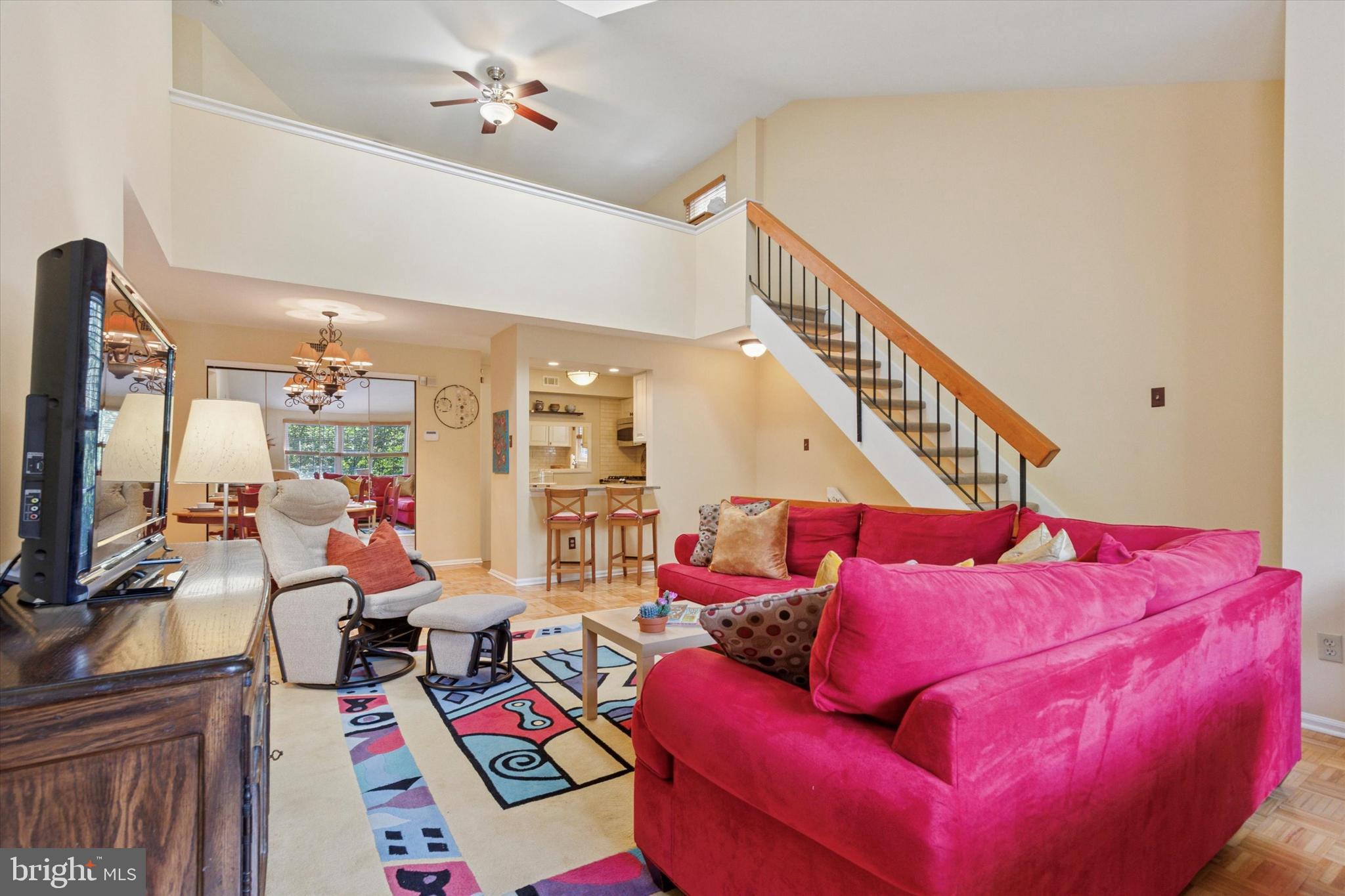 Welcome to 1816 Valley Glen Rd, Elkins Park, a spacious and beautifully maintained 2-bedroom condo with a loft in the sought-after Valley Glen community. This sun-filled 2nd-floor retreat is one of the largest models in the neighborhood, offering over 1,300 sq. ft. of comfortable living space with a smart, open layout. Step into the inviting living and dining area with soaring vaulted ceilings, skylights, and plenty of natural light. Very Private location, overlooking trees and vegetation which enhances this tranquil unit. The renovated kitchen features ample counter and cabinet space, stylish finishes, and newer appliances, making meal prep both easy and enjoyable. The two bedrooms are generously sized with new carpeting, large windows and excellent closet space. The main suite includes a custom walk-in closet and a beautifully updated en-suite bath with a walk-in shower. A second full bathroom with tub, vanity and tile flooring also accommodates the laundry room. The versatile loft with a cozy fireplace provides the bonus space you’ve been looking for—perfect for a home office, gym, or playroom. From the living area with wood floors, step through the French door to your private wooden deck, an ideal spot for morning coffee. This home has been lovingly cared for with numerous updates, including a new roof (2018), new bedroom carpeting, newer primary bath, newer kitchen, and well-maintained appliances. An integrated alarm system adds peace of mind, ensuring you can move right in and enjoy worry-free living. Valley Glen is a beautifully landscaped community featuring an outdoor pool, ideal for summer relaxation. Conveniently located near restaurants, shopping, parks, hospitals, and public transportation, this home offers both tranquility and easy access to everything Elkins Park has to offer. Don’t miss the opportunity to own this bright, spacious, and move-in ready condo that perfectly blends style, function, and comfort.