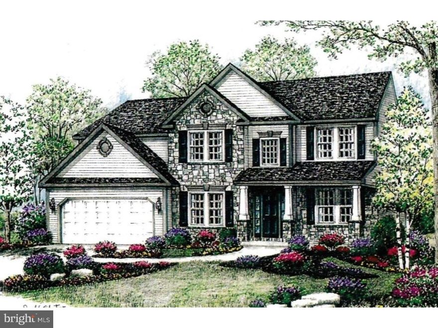 4 BR 2.5 BA Two-Story England IV Model by Grande Construction.  Bright spacious sunroom, hardwood floor in dining room, fireplace with stone mantle, granite kitchen countertop, 9'ceiling on 1st floor, custom paint pkg. Vaulted ceiling in master suite and custom tile shower with dual heads in master bath.  10x11 concrete patio, tapered stone columns and pediment on front exterior.  Many more upgrades! Call for more information.