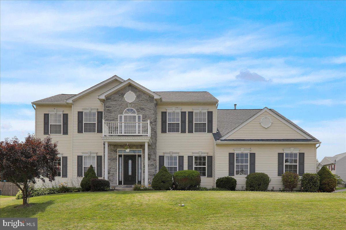 Prepare to be impressed! This beautifully upgraded and customized center hall colonial is the perfect blend of timeless charm and modern convenience. From the grand 3-tier chandelier in the foyer to the thoughtful layout and upscale finishes throughout, this home has it all.
Step inside to find gleaming hardwood floors in the family room, hallway, office, stairs, and gourmet kitchen. Enjoy 9+ foot ceilings on both levels, custom moldings, and fresh decorator colors that create an inviting atmosphere. The formal dining room shines with tray ceiling, crown moldings, and chair rail details—perfect for special gatherings.
The bright and open floor plan flows from the formal living room to the cozy family room with skylights and a gas fireplace. The chef-inspired kitchen features cherry cabinets, granite countertops, a center island, GE Profile range with warming drawers, and a built-in desk—ideal for entertaining and everyday use.
A first-floor laundry room with a sink and direct access to the backyard adds convenience. The new front door and replaced shutters boost curb appeal, and the fenced-in yard is perfect for outdoor living.
Upstairs, the spacious owner’s suite offers a tray ceiling, large walk-in closet, and a spa-like private bath. Three additional bedrooms with updated carpeting share a remodeled hall bathroom with a new vanity. A double staircase—one in the foyer and one in the kitchen—adds architectural interest and easy flow.
The finished basement provides even more living space, rough-in plumbing for a future bathroom, and ample storage. New furnace and central air (2025), a new roof (approx. 3 years ago), water softener, and whole-house humidifier make this home move-in ready and worry-free.
Conveniently located near Philadelphia Premium Outlets, Wegmans, and Routes 422, 724, and 100—this home is a true must-see!