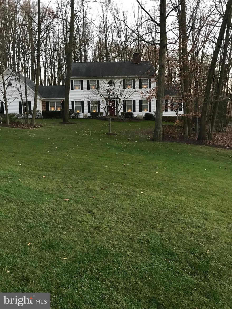 Information for Comparable Purposes:  Warm and inviting, lovingly maintained, original owner home on a beautiful,  partially wooded lot.  Gleaming solid maple wood flooring in foyer and dining room.  First floor study w/handsome, custom made cherry built-ins is tucked away in a quiet corner of the house.  Delightful, sun-splashed breakfast room off kitchen overlooks  a large paver stone patio and woods beyond.   Spacious family room with gas fireplace and lovely built-ins.  French doors off family room lead to a sweet four season sun room.   Convenient first floor bedroom with adjacent full bath.  Loads of closet/storage space throughout home.  Roof replaced in 2011 with 30 year shingles.