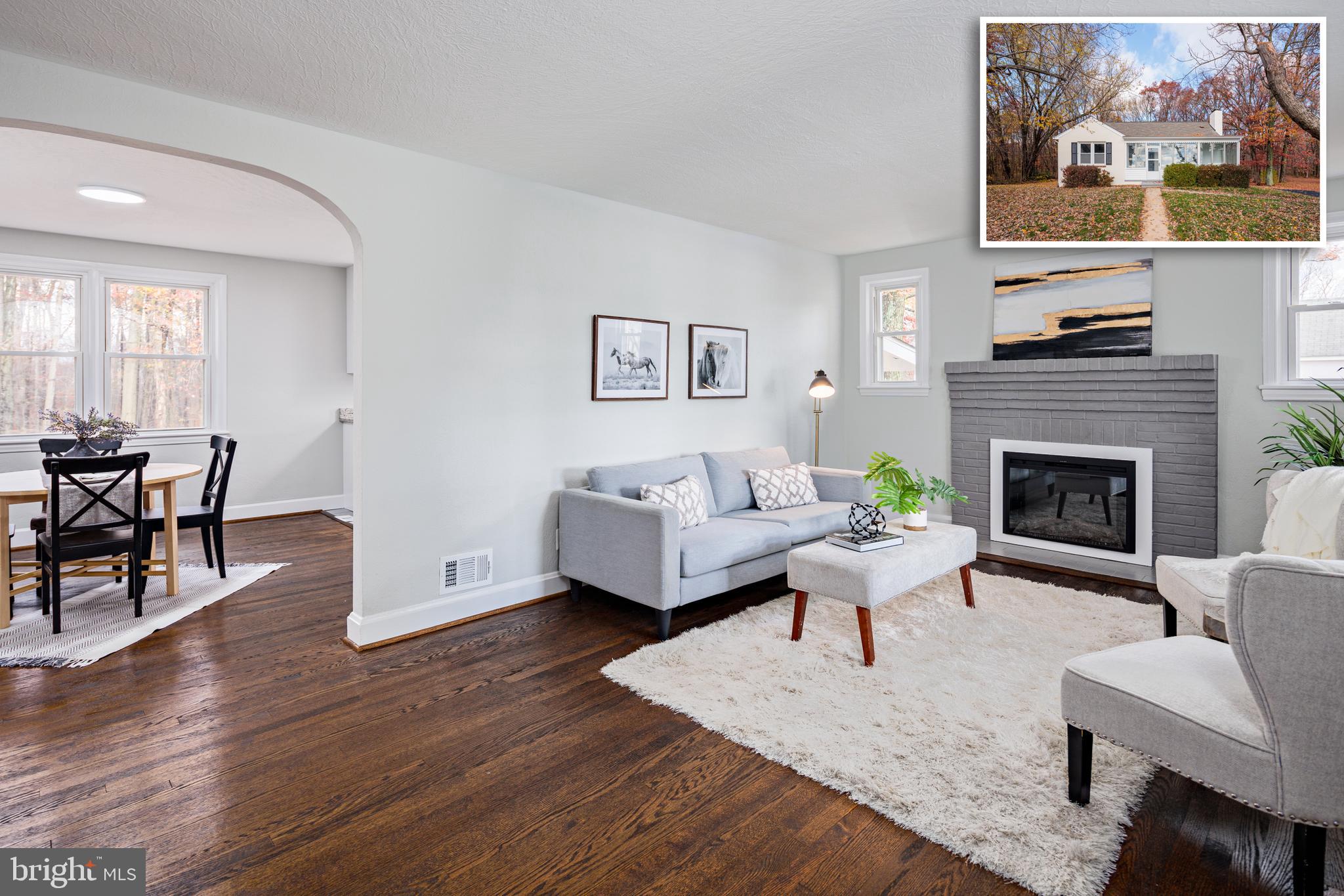 BEAUTIFULLY UPDATED CAPE COD STYLE HOME! Enter into your sun-filled living area featuring a new electric fireplace and beautifully refinished hardwood floors that seamlessly flow through the main level. Enjoy an open concept dining/kitchen area with new custom white shaker cabinetry, stainless steel appliances and granite counter tops. The main level has two generously sized bedrooms and a redesigned hall bathroom with custom ceramic tile. Upstairs you will find an additional oversized bedroom. Enjoy relaxing in your screened in front porch or out back in your large private back yard overlooking the woods. There have been so many updates made to this house so it is ready for you to move right in. House is vacant and easy to show so schedule your showing today!