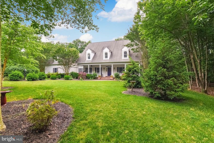 Still showing and taking back-up offers!  72 hr kick out clause in effect.  Gorgeous low-country style Cape Cod home nestled on 2.3 acres of wooded privacy and abundant landscaping in ever-popular Avenmar.  Walk to pool/tennis/water access in the beautiful Leonardtown neighborhood.  This is a custom-built home with 4500+ sf of living space above grade and another approx. 1800 sf of finished space on the lower level.  This sensational home offers large room sizes and plenty of space to spread out!  Most of the main level has Brazilian Cherry hardwoods, wonderful open Cook's Kitchen open to sizable Family Room with new gas fireplace, bright and cheerful Sunroom, formal Living and Dining Rooms and fabulous Laundry.  First floor also offers the Owner's Suite which has a gas fireplace, large Owner's Bath with huge shower, and two large walk-in closets. Easy access to the ample screened porch from the Kitchen, Sunroom and Owner's Suite.  The second floor features three enormous Bedrooms (one with enSuite Bath), two Baths, open Study/Reading area, and a great upper level Office/Study (currently used as bedroom #5).  Dual staircases lead to the second floor.  The lower level is tremendous fun!  How about a Theater and Games Room, Hobby Room, Bath and Canadian-style cabin room which leads to the lower level stone paver patio.  Both HVAC systems have been replace with high-efficiency units which keep electric bills very reasonable! Invisible fencing on entire yard. Rough-in on screened porch for hot tub. So much to offer new loving owners.  Home Warranty.