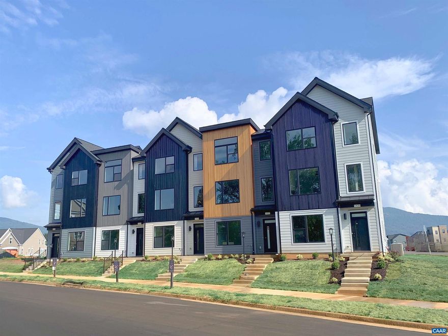 PRESALE SEPT DELIVERY. The Avon, a brand new townhome design in Old Trail. This contemporary home has a thoughtfully designed main level w/ oversized picture windows and a well-appointed L-shape kitchen w/ pantry that is convenient to the deck for outdoor dining/cooking.  Personalize the home to your needs: 3-4 beds, 2.5-3.5 baths, study, coffee bar, vaulted ceiling, and more. Premium exterior finishes: James Hardie & metal siding, metal roofing, dark bronze windows, & composite decking. Old Trail is set against the Blue Ridge mountains steps from dining, coffee shop, ACAC Gym, golf course, schools and more! Every home is Pearl GOLD Certified and HERS scored by a third party to ensure quality, comfort, & energy efficiency.,Granite Counter,Maple Cabinets,Painted Cabinets,White Cabinets